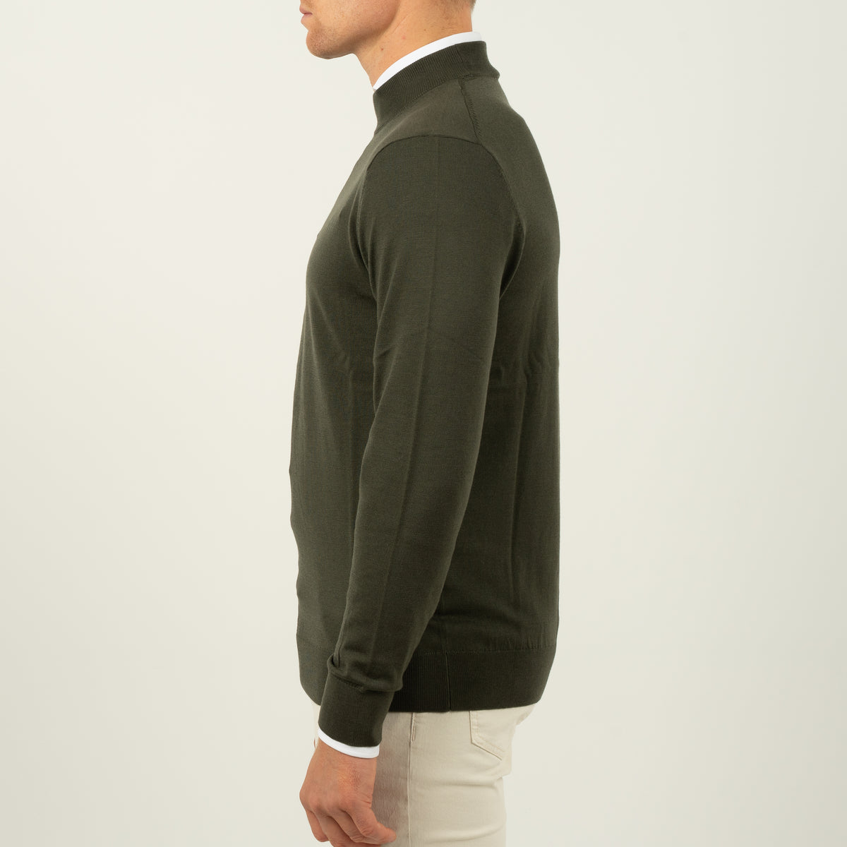 SEVEN DIALS Gebreide Turtleneck Trui Groen | Goy