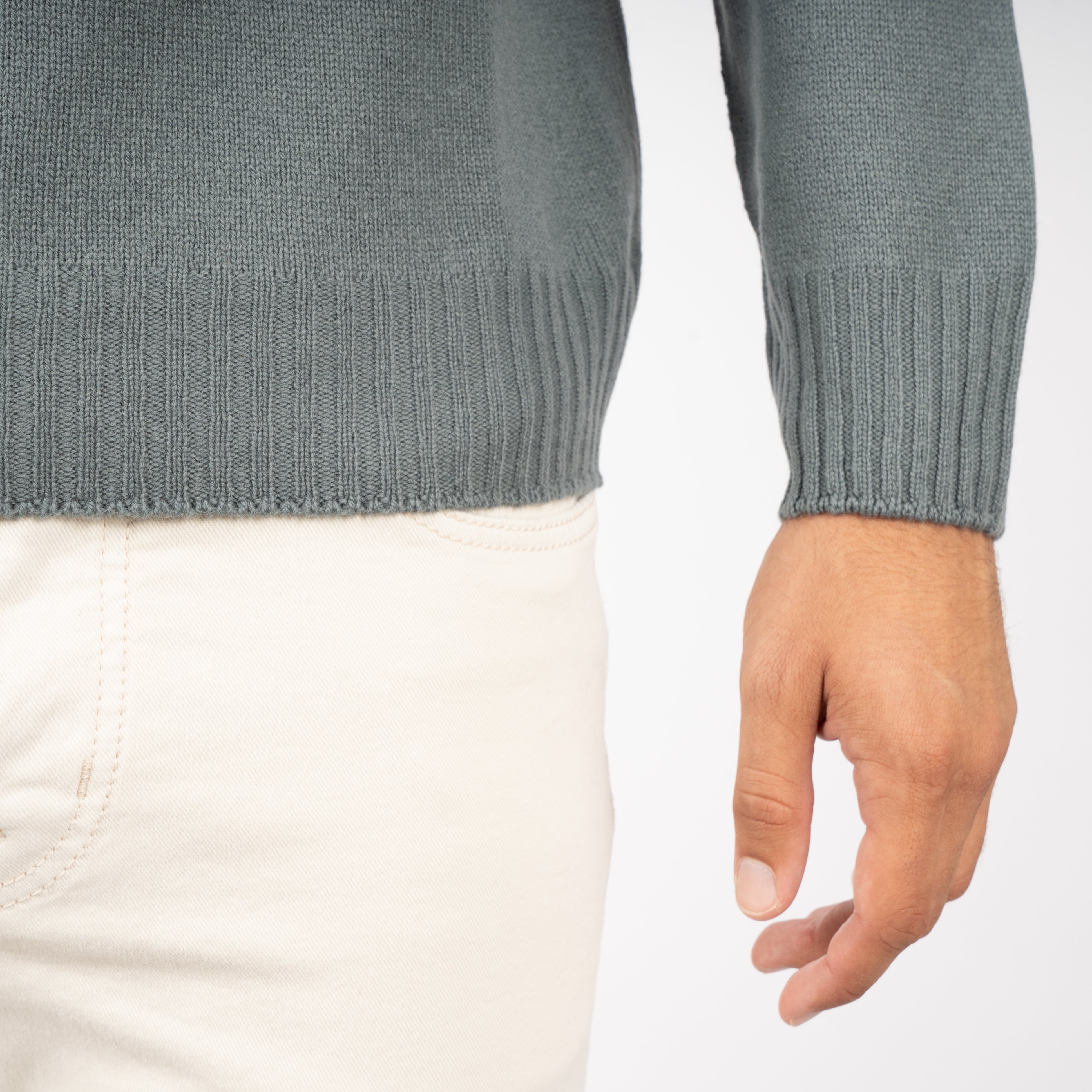 Gran Sasso Gebreide Turtleneck Trui Groen | Super Geelong