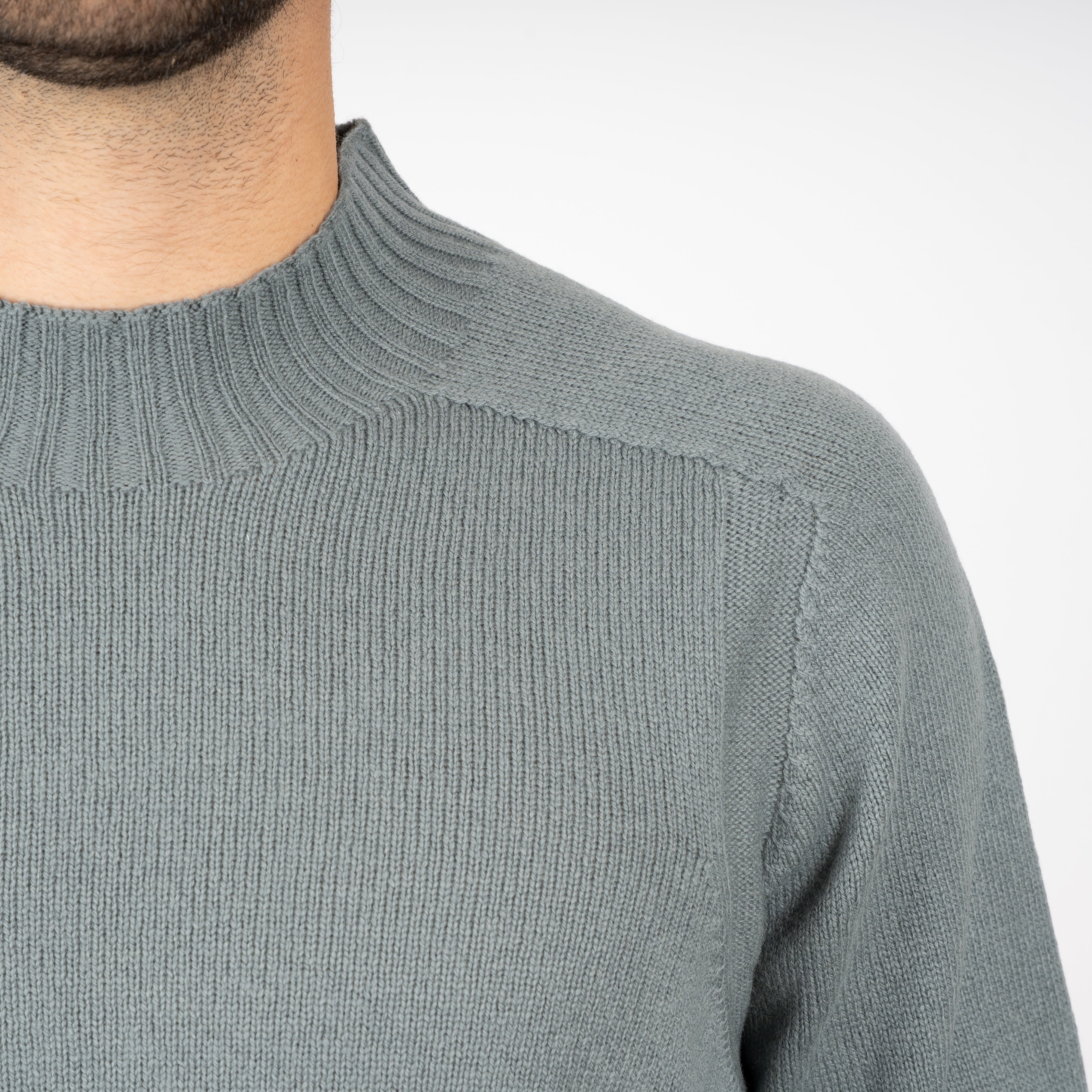 Gran Sasso Gebreide Turtleneck Trui Groen | Super Geelong