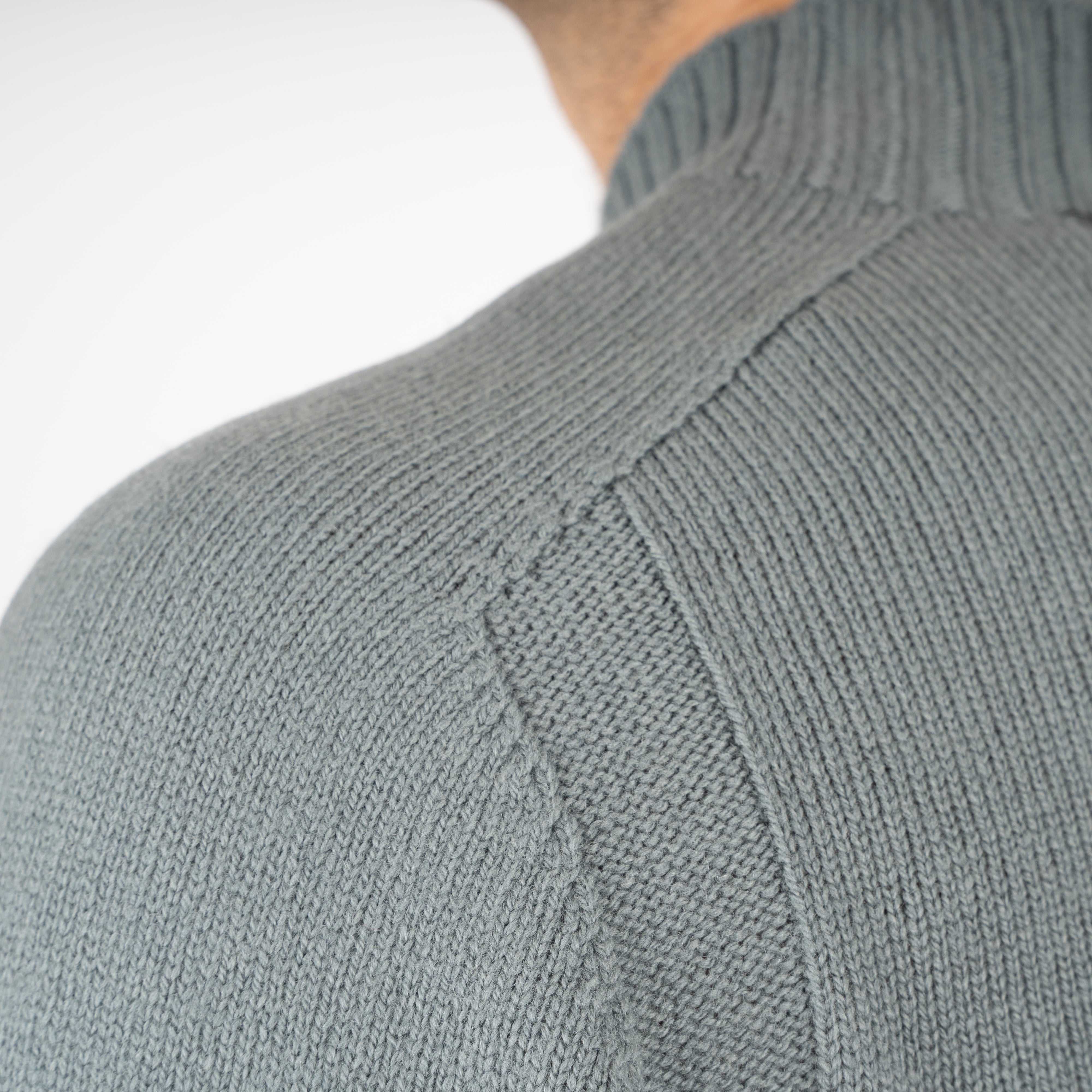 Gran Sasso Gebreide Turtleneck Trui Groen | Super Geelong