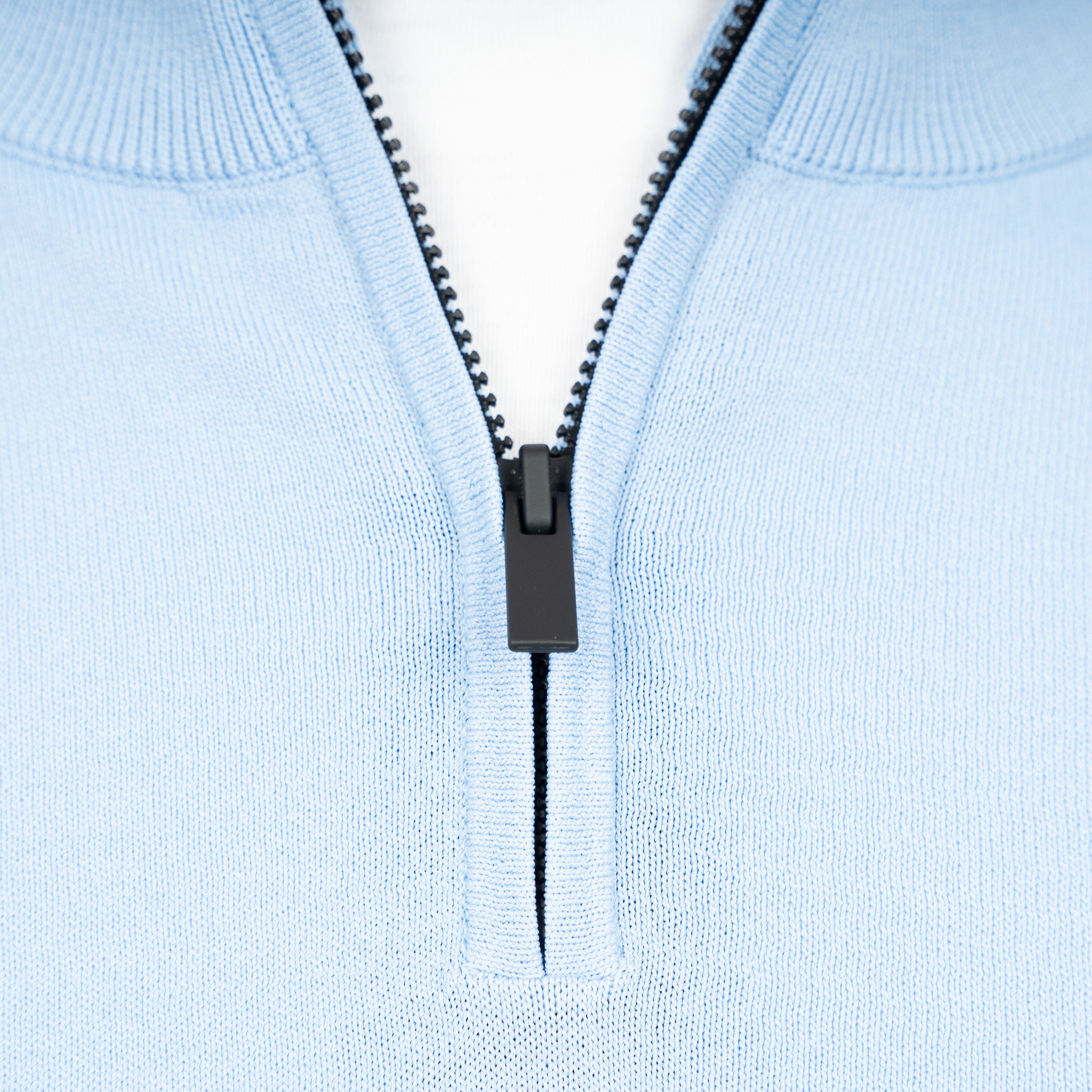 SEVEN DIALS Technische Trui met Rits Lichtblauw | Spike