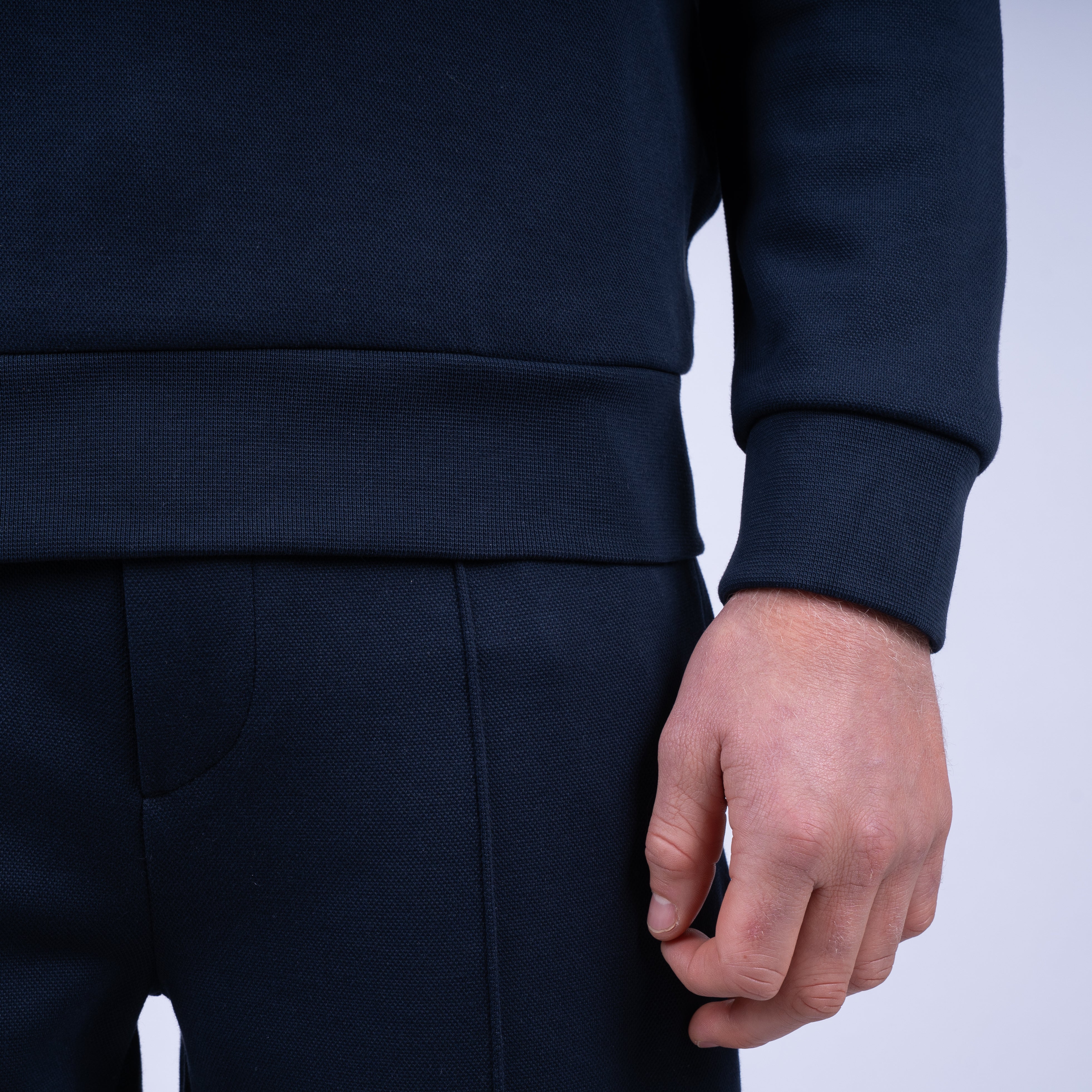 Ralph Lauren Gebreide Trui met Rits Blauw | Double-Knit