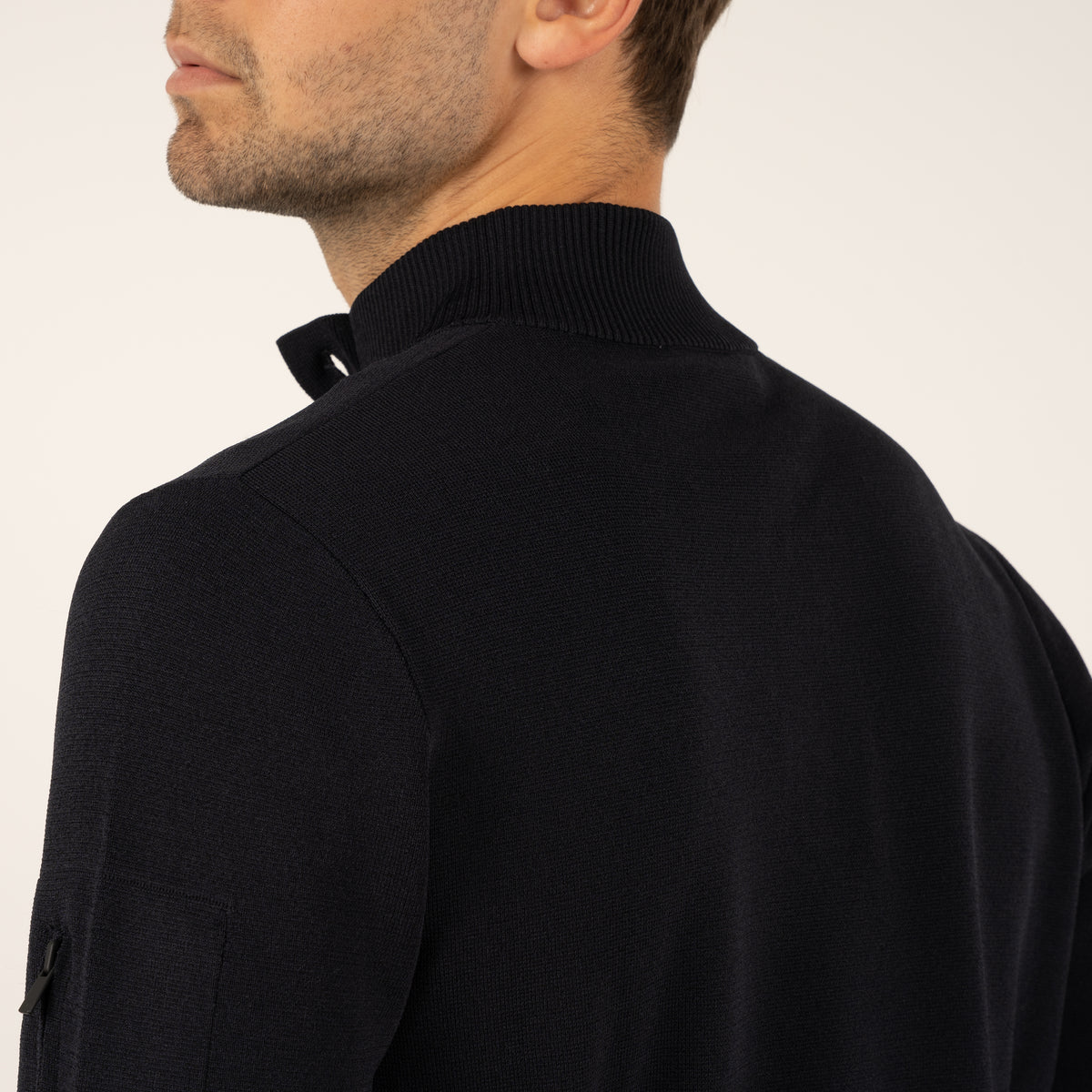 SEVEN DIALS Technische Trui met Knopenlijst Blauw | Tila
