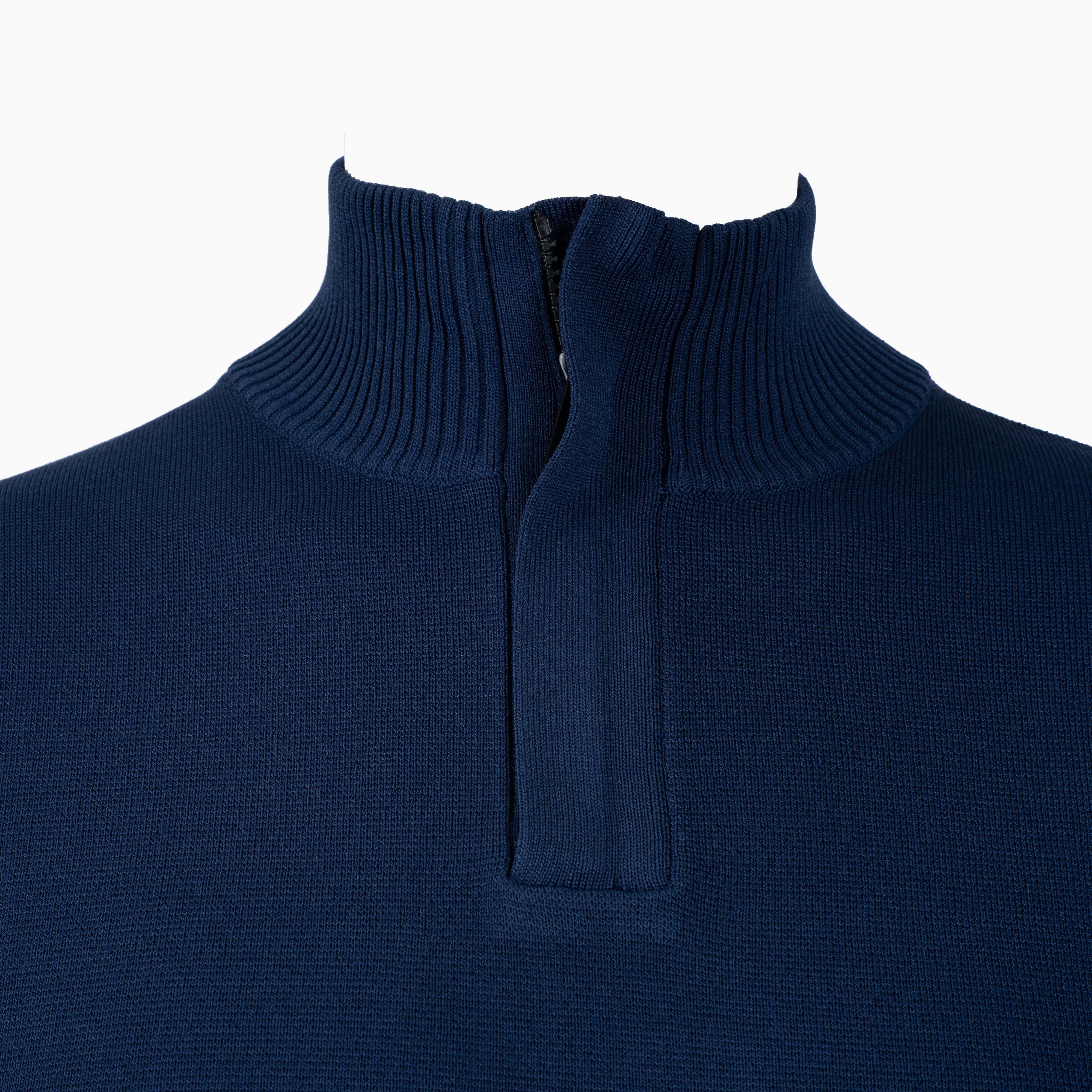Genti Technische Trui met Rits Blauw | Cool Dry