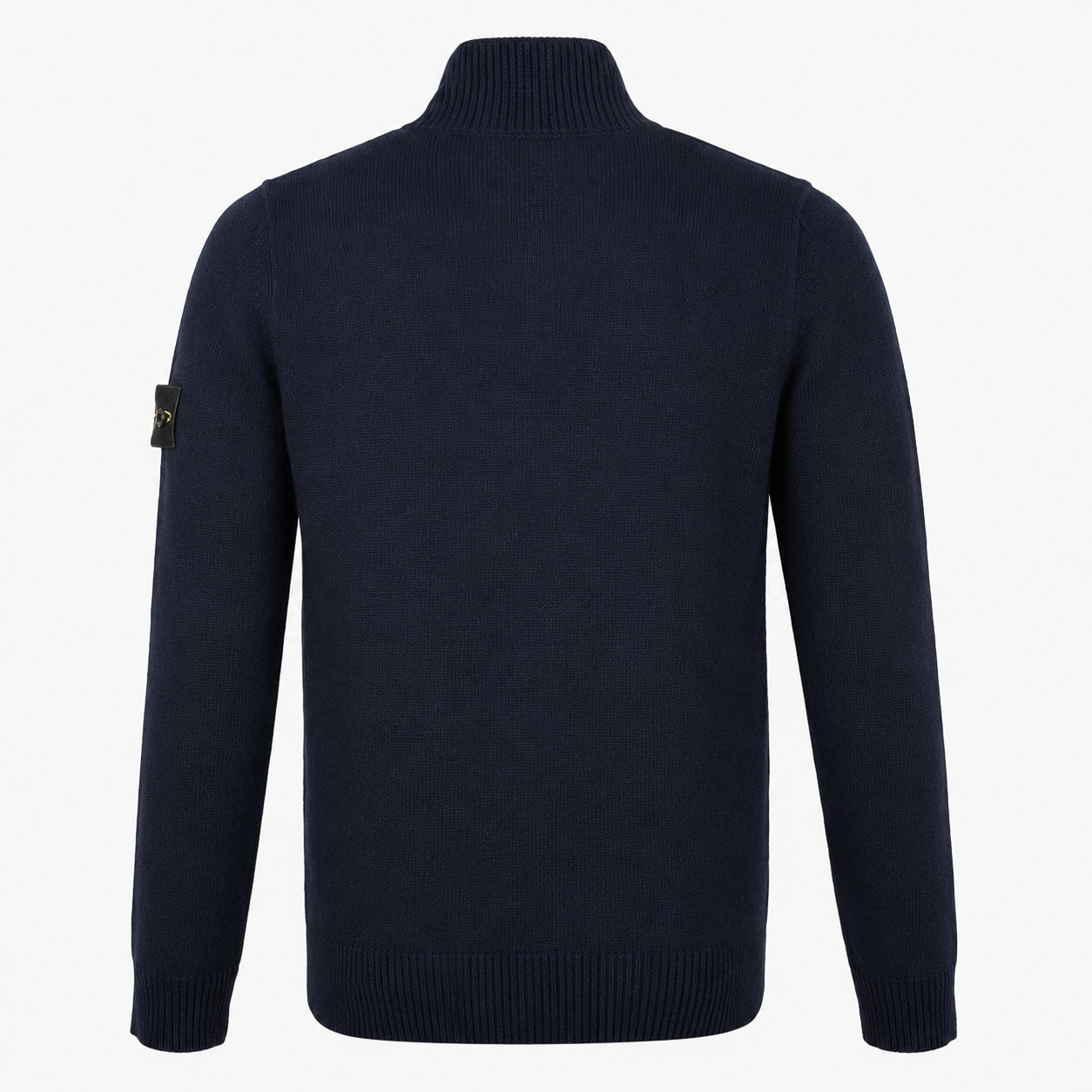 Stone Island Gebreide Trui met Knopenlijst Blauw | Lambswool