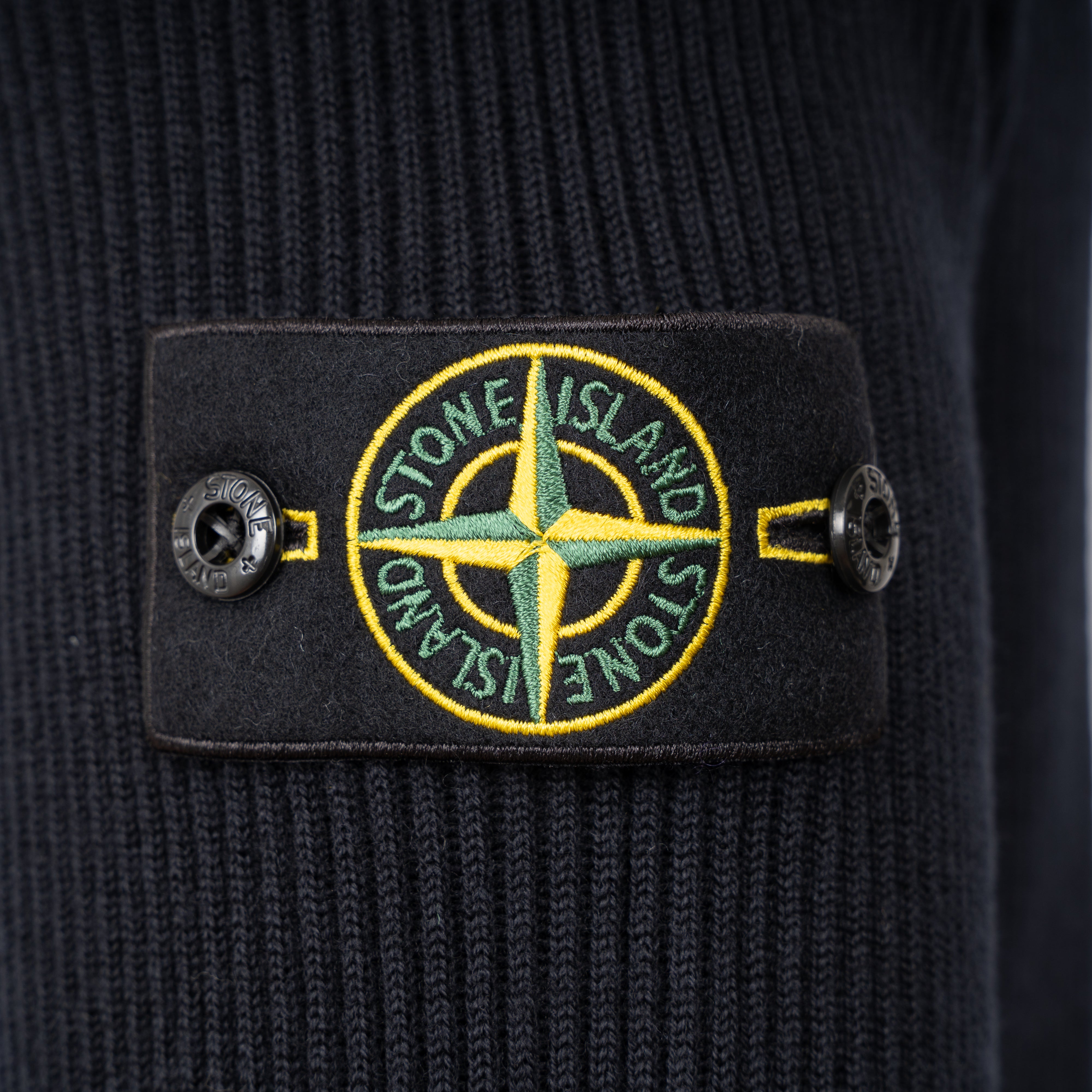 Stone Island Gebreid Vest Blauw | Loose Fit RWS Wool