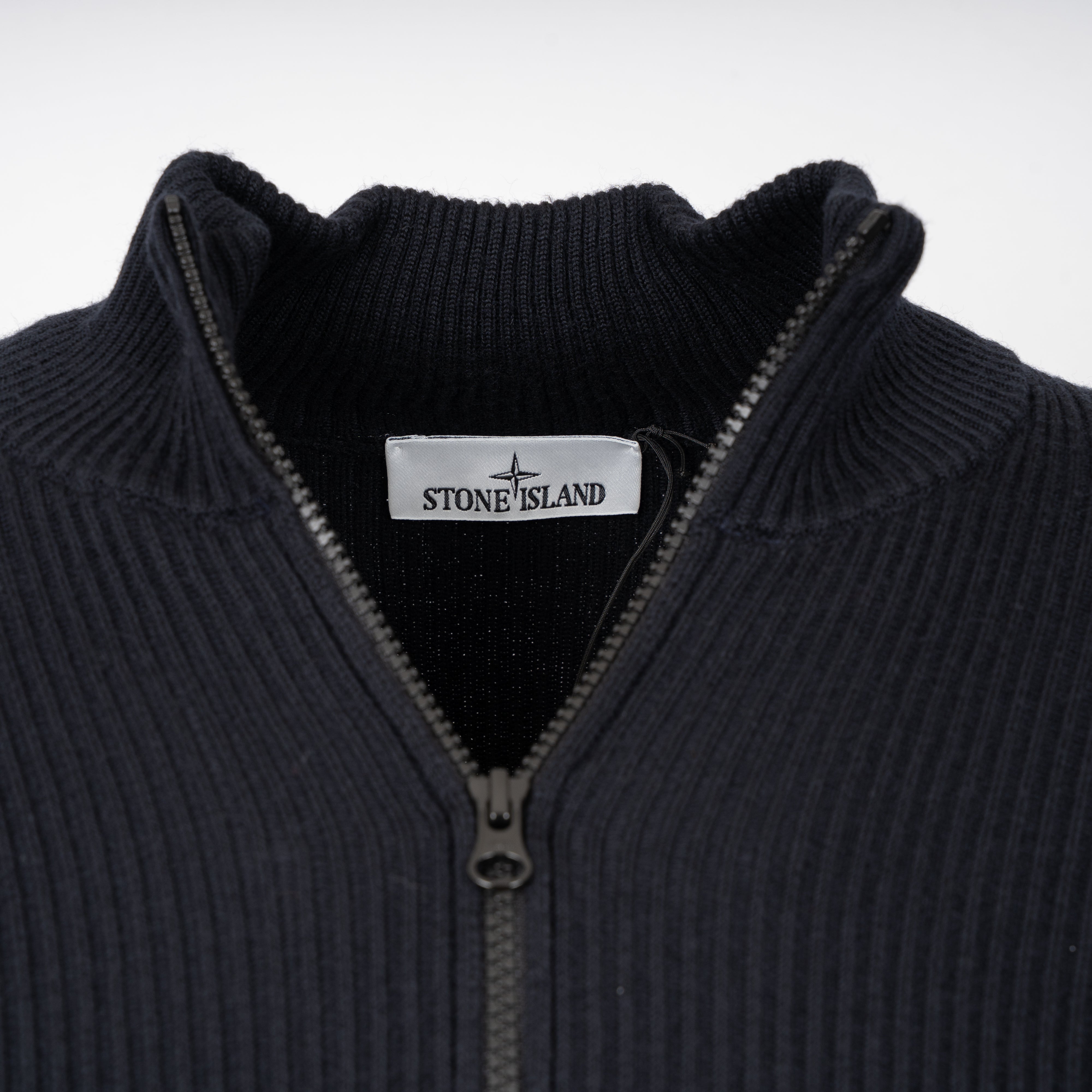 Stone Island Gebreid Vest Blauw | Loose Fit RWS Wool