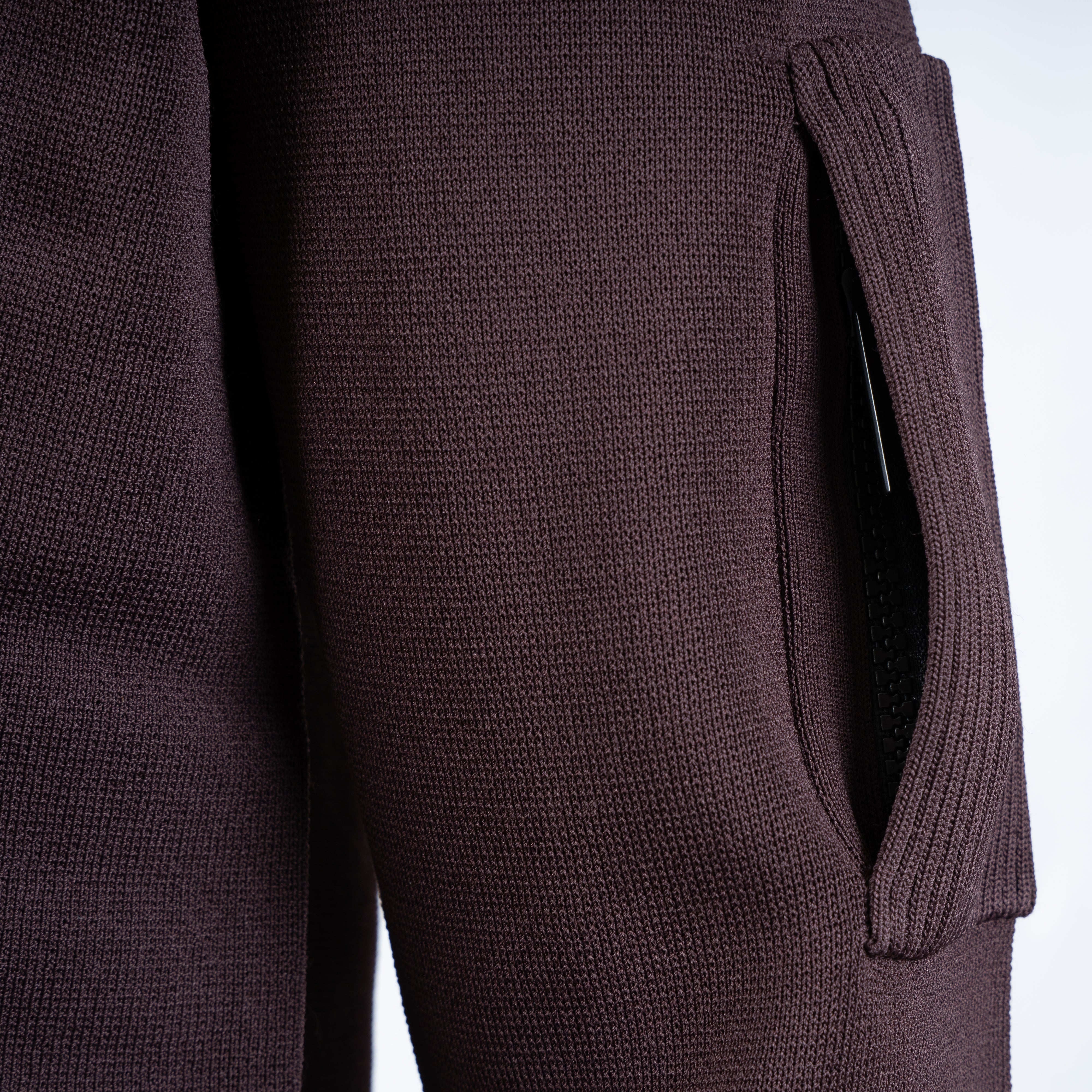 Genti Technische Trui met Rits Bordeaux Rood | Cool Dry