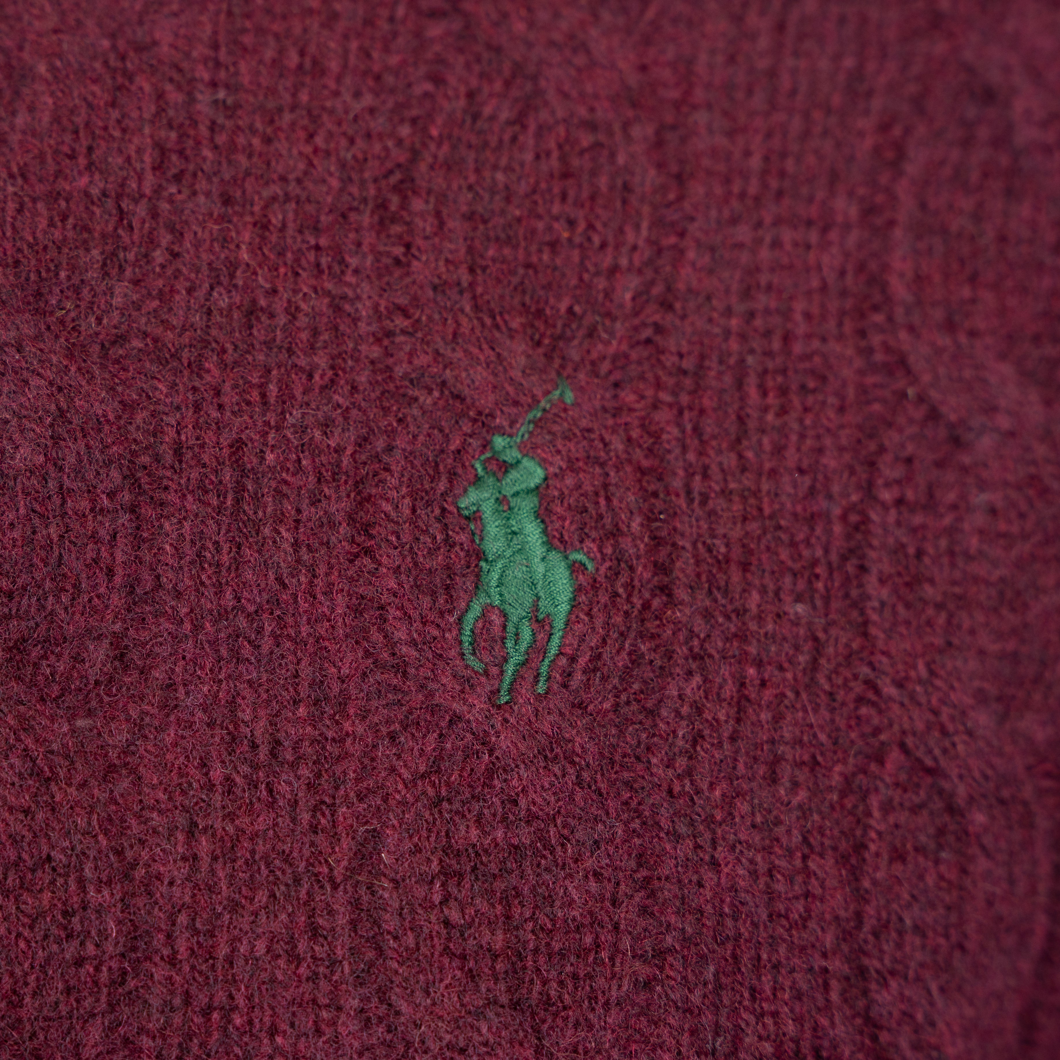 Ralph Lauren Gebreide Trui met Polokraag Rood | Wool-Cashmere