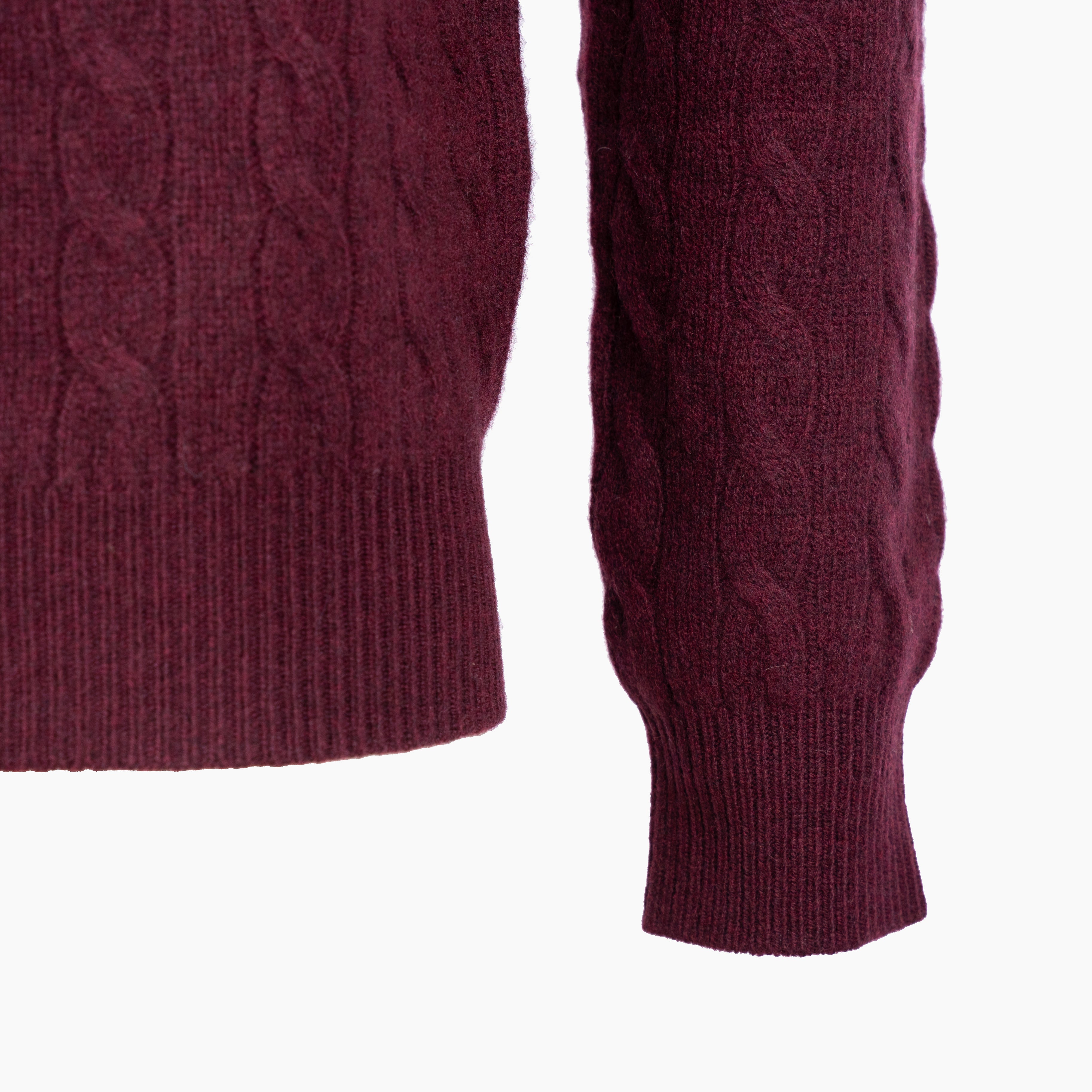 Ralph Lauren Gebreide Trui met Polokraag Rood | Wool-Cashmere