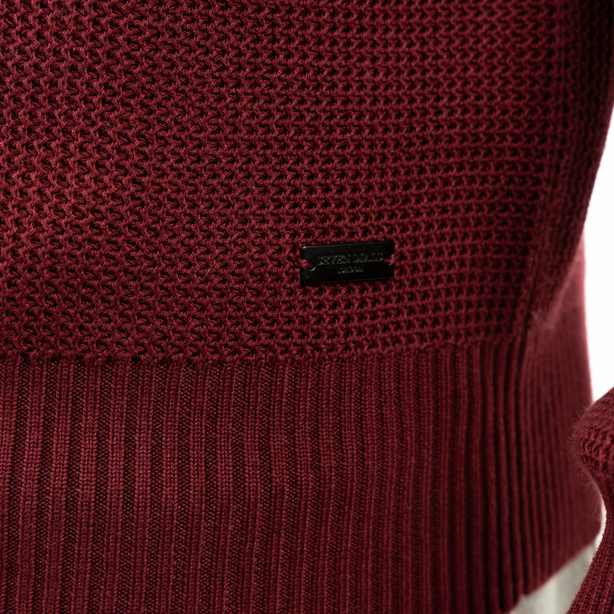 SEVEN DIALS Gebreide Trui Bordeaux Rood | Abuja