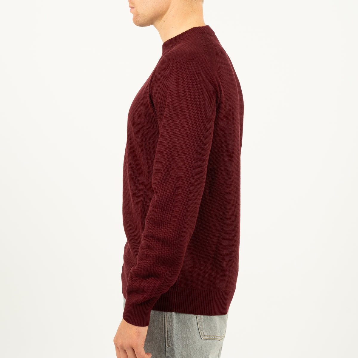 SEVEN DIALS Gebreide Trui Bordeaux Rood | Abuja