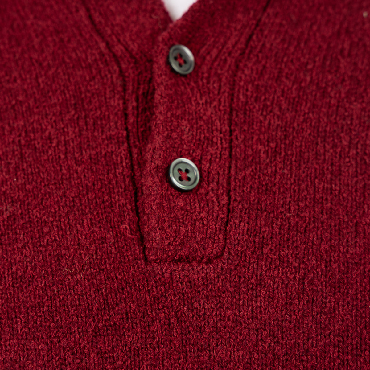 SEVEN DIALS Gebreide Polo met Lange Mouw Bordeaux Rood | Ismir
