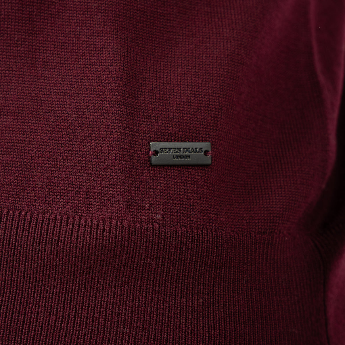 SEVEN DIALS Gebreide Trui Bordeaux Rood | Denley
