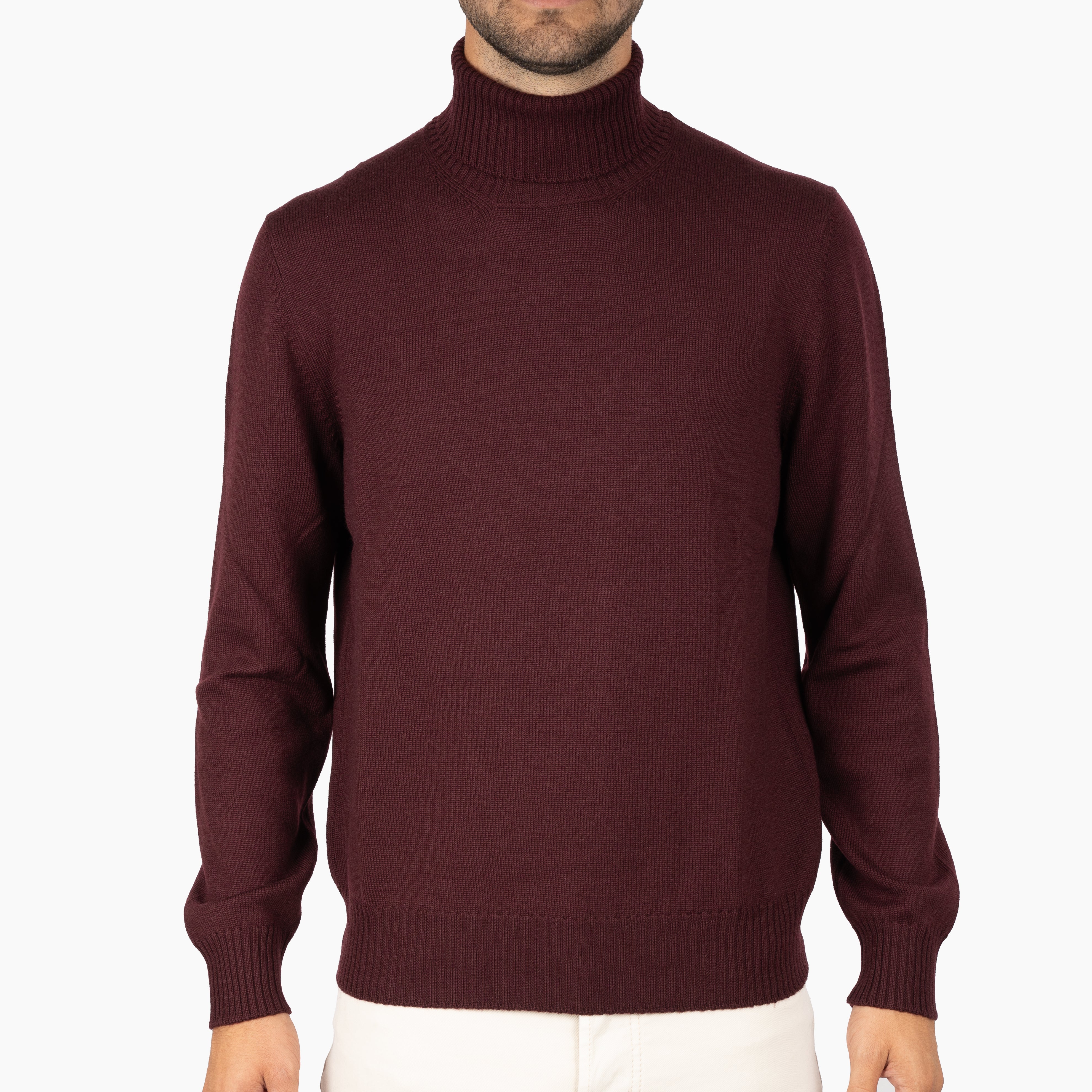 Gran Sasso Coltrui Bordeaux Rood | Extrafine Merino
