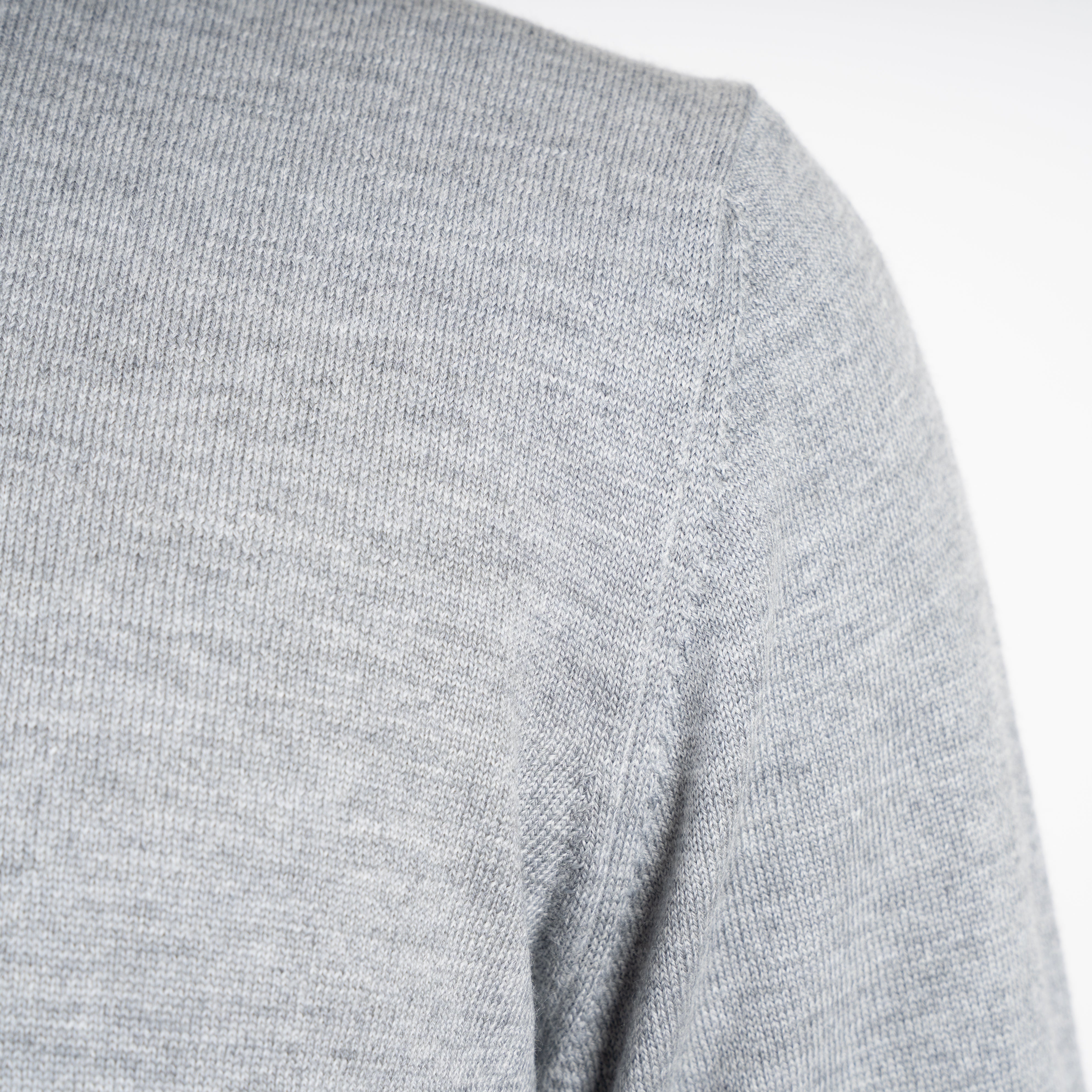 Gran Sasso Gebreide Trui Ronde Hals Grijs | Merino