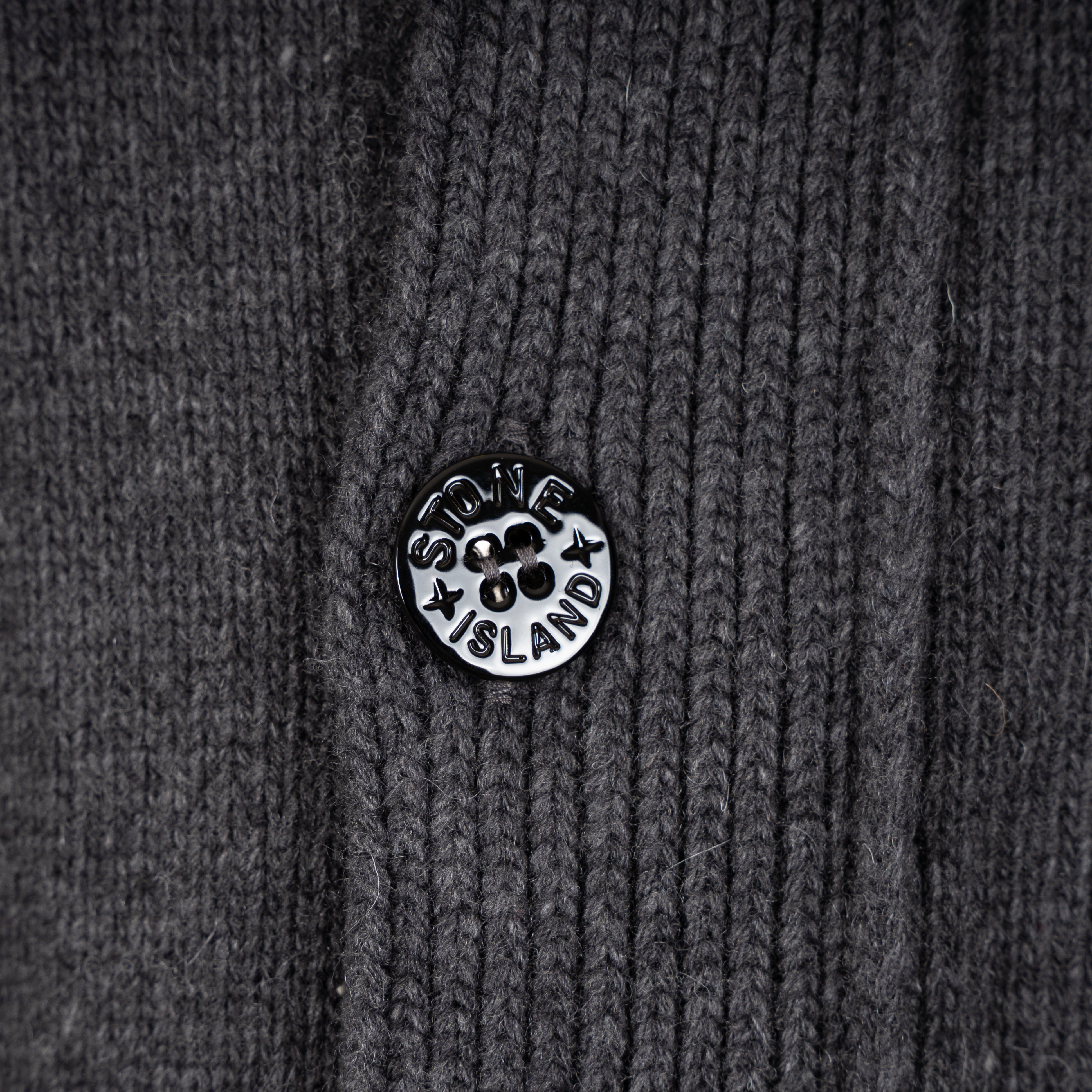 Stone Island Gebreid Vest Grijs | Lambswool