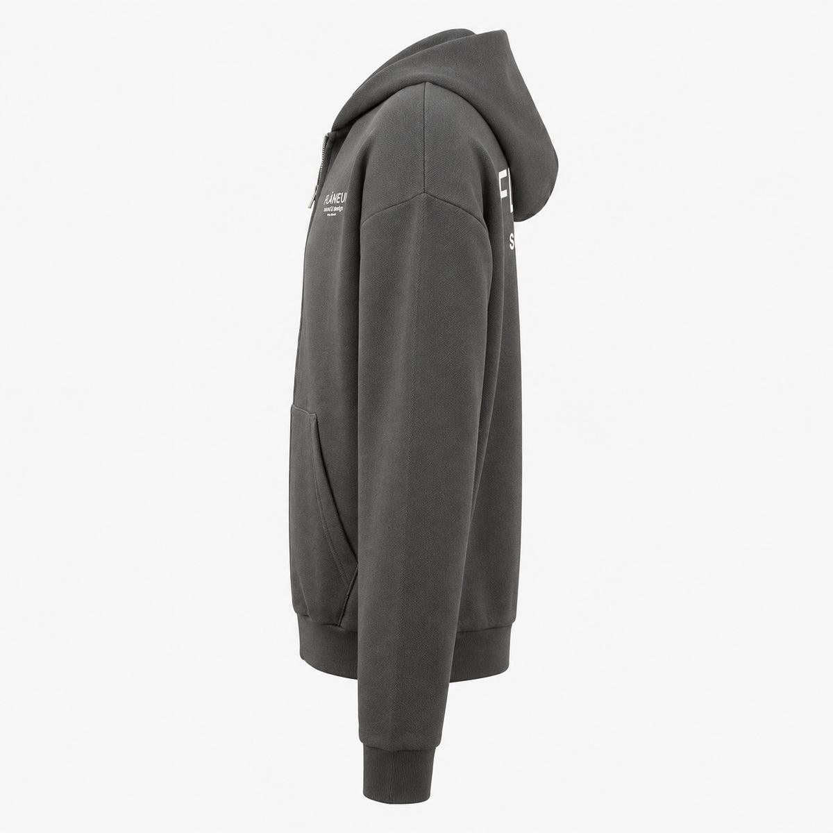 Flaneur Vest Backprint Verwassen Zwart | Sound & Design Studio Member