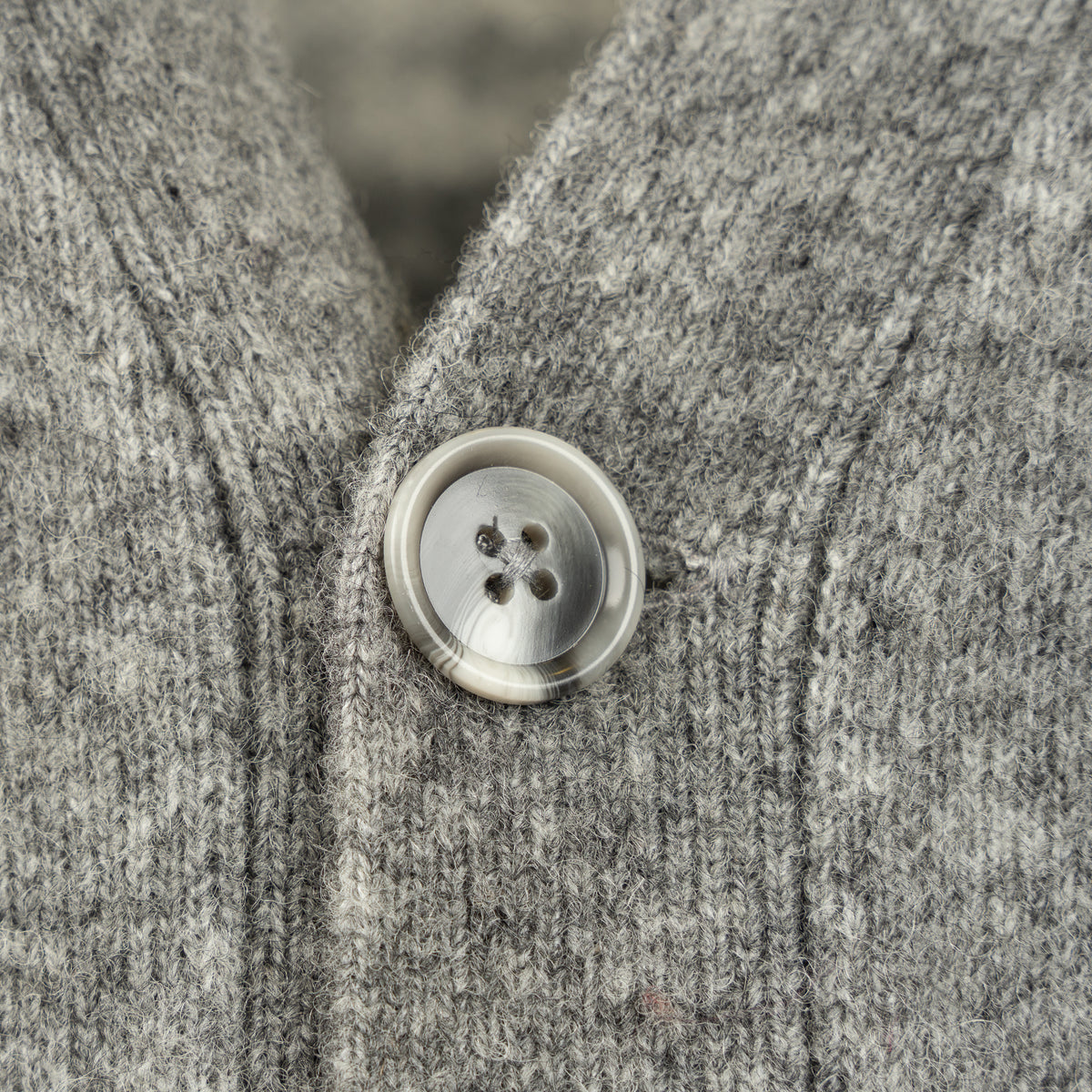 Hopeium Cardigan Grijs | Alpaca Blend Logo