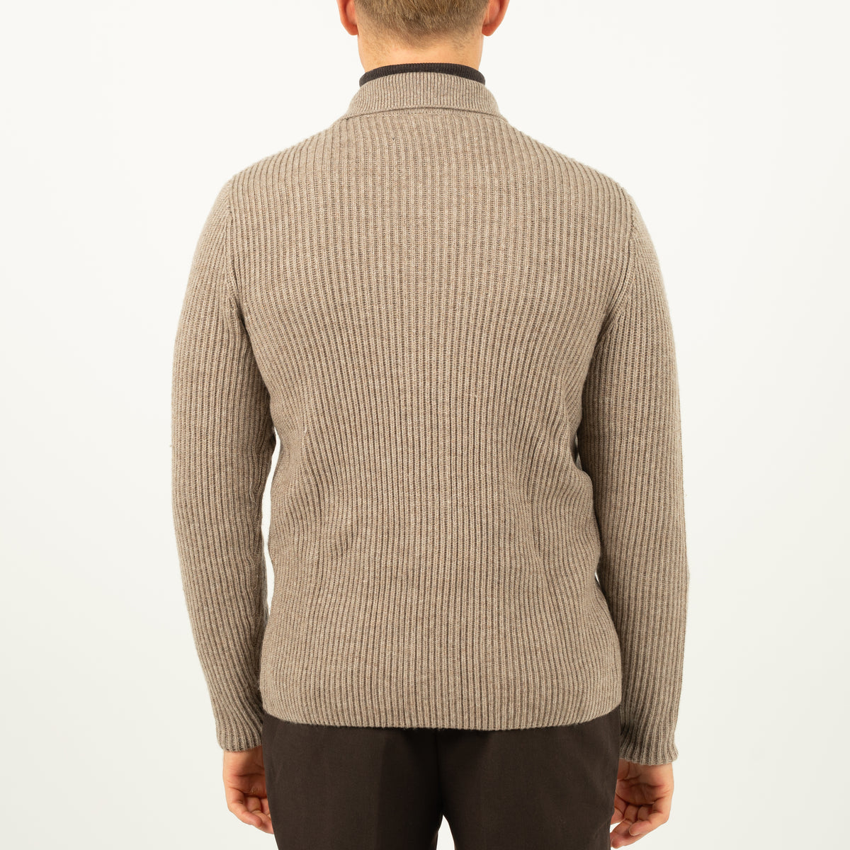 SEVEN DIALS Gebreid Vest met Knopen Taupe | Boston
