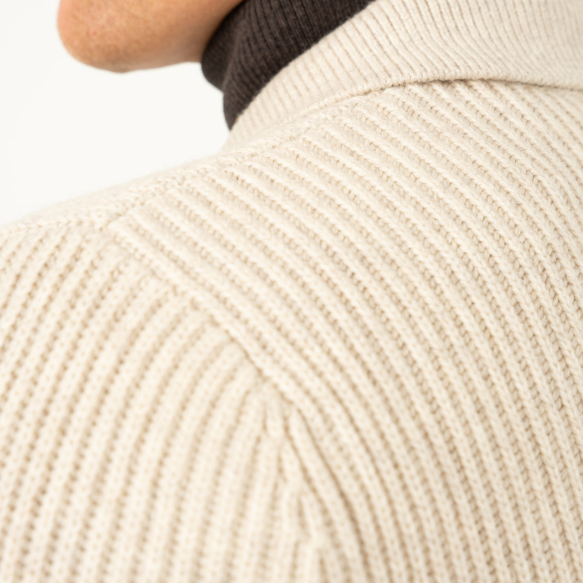SEVEN DIALS Gebreid Vest met Knopen Beige | Boston