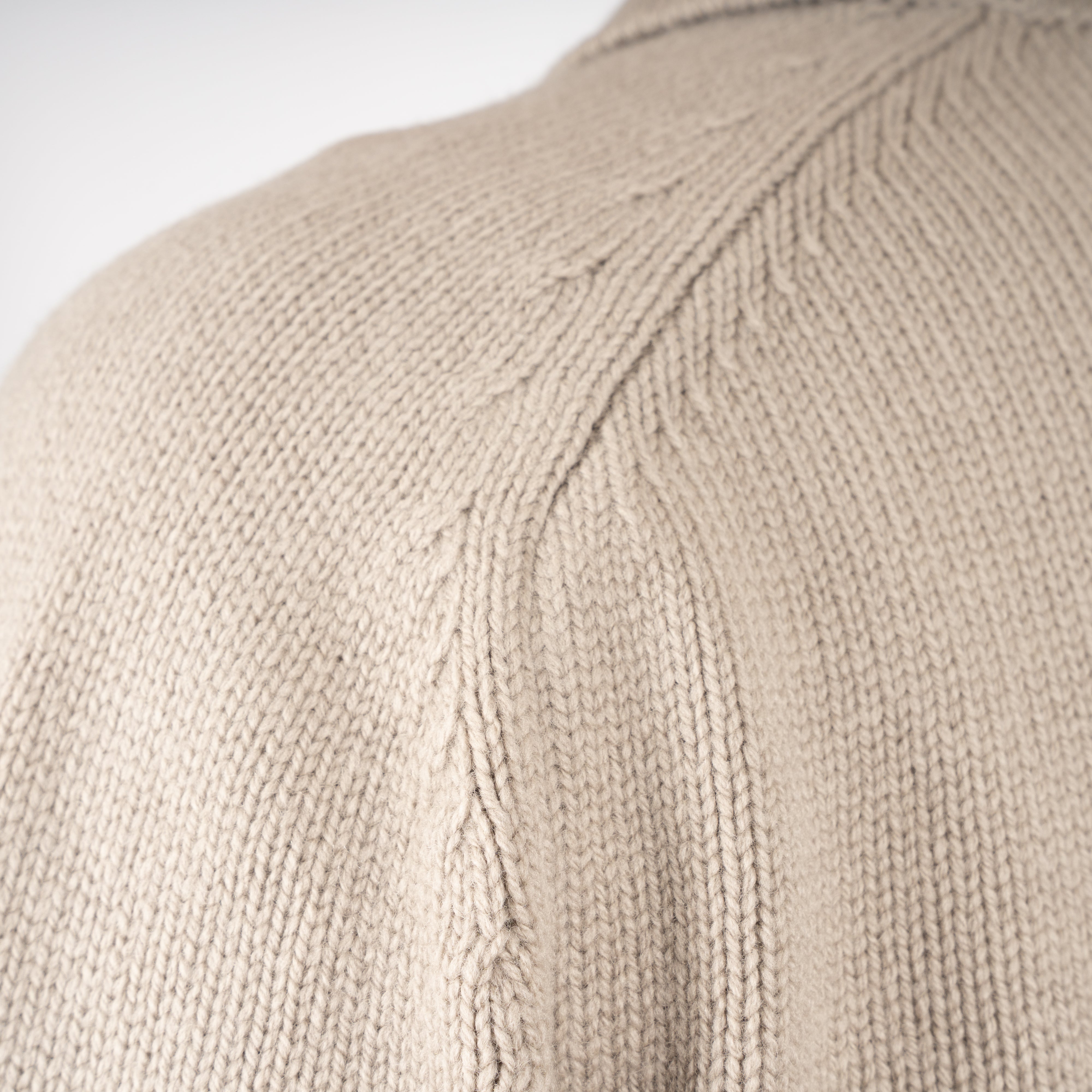 Gran Sasso Gebreid Overshirt Beige | Super Geelong
