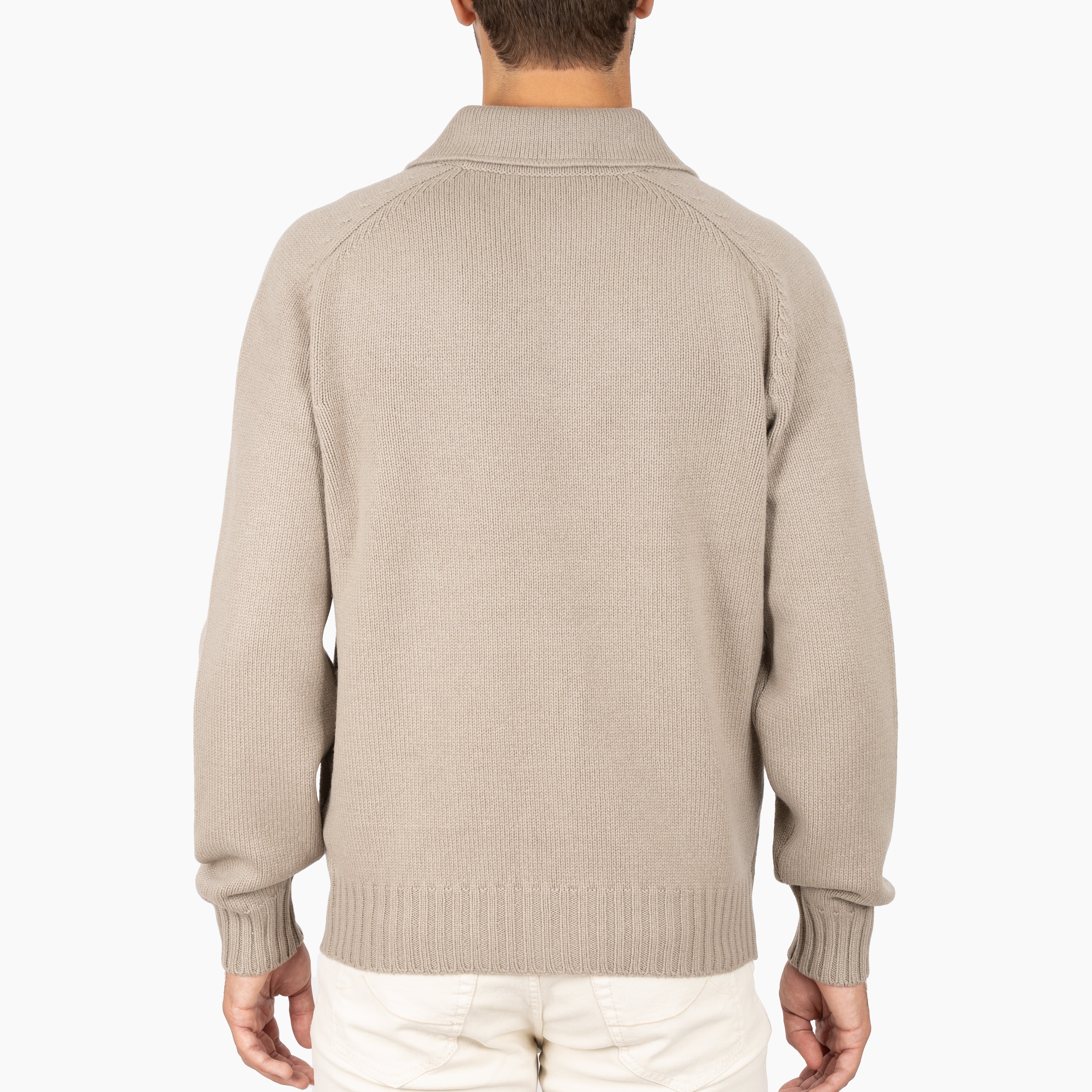 Gran Sasso Gebreid Overshirt Beige | Super Geelong