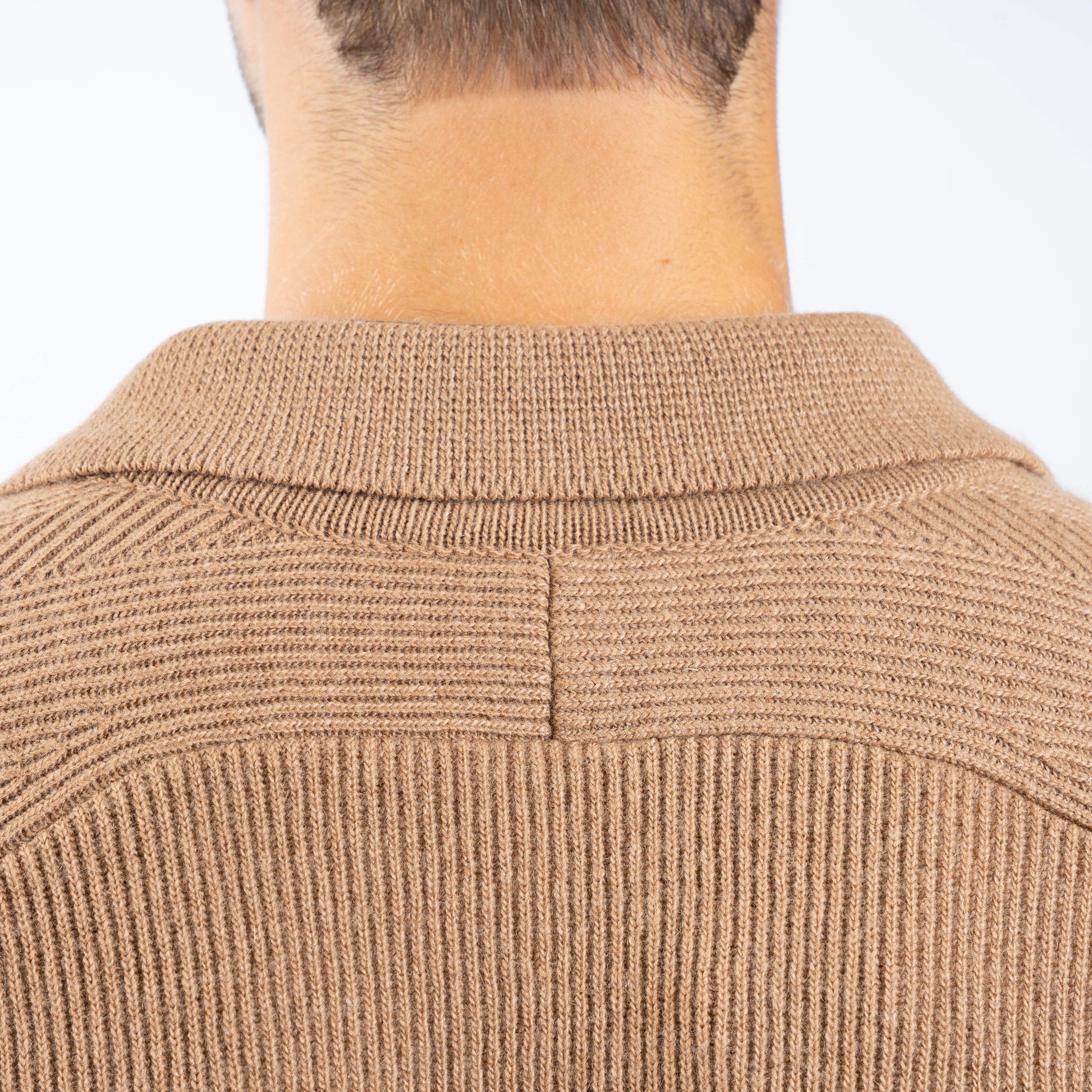 Maurizio Baldassari Overshirt Camel | Chevron Details Blouson