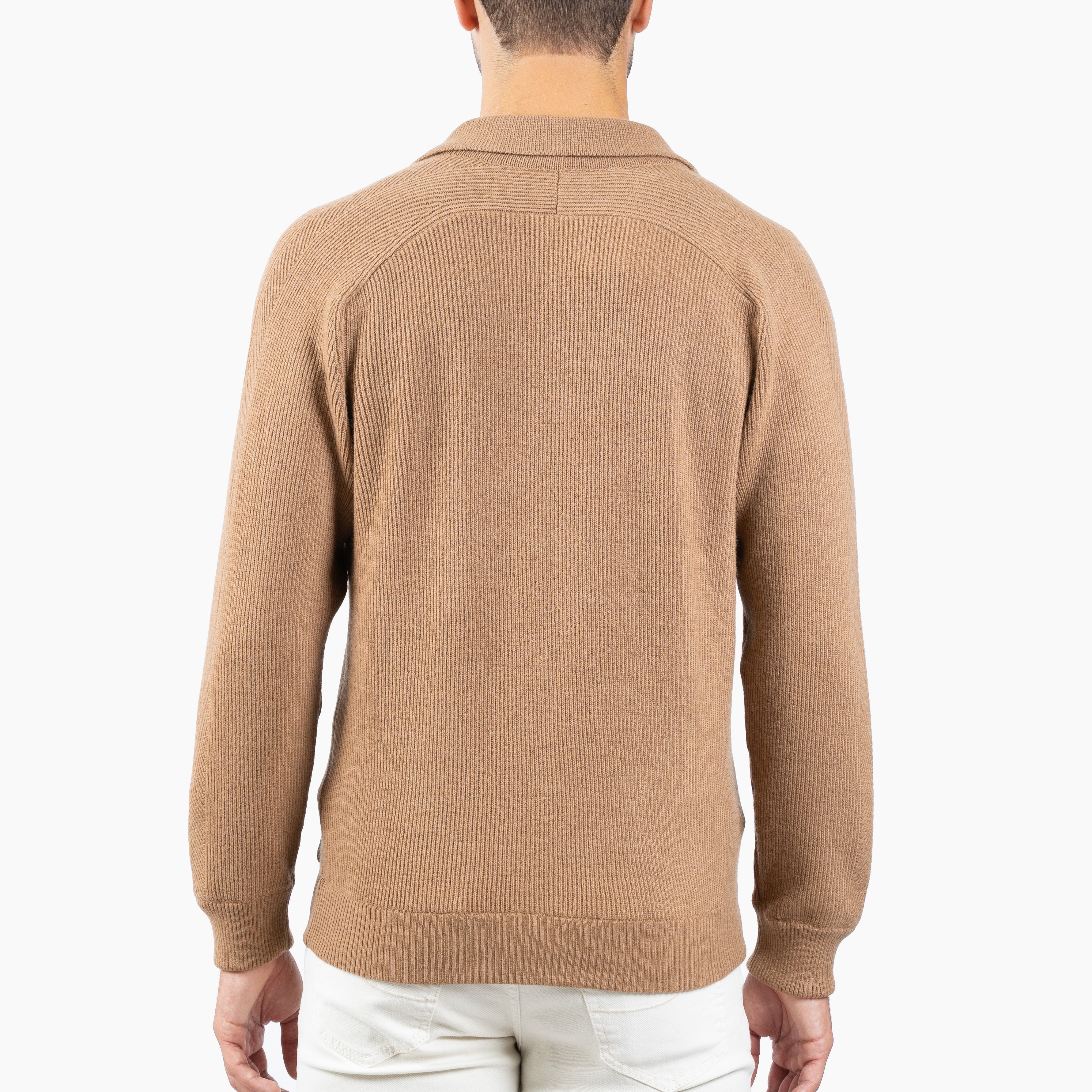 Maurizio Baldassari Overshirt Camel | Chevron Details Blouson
