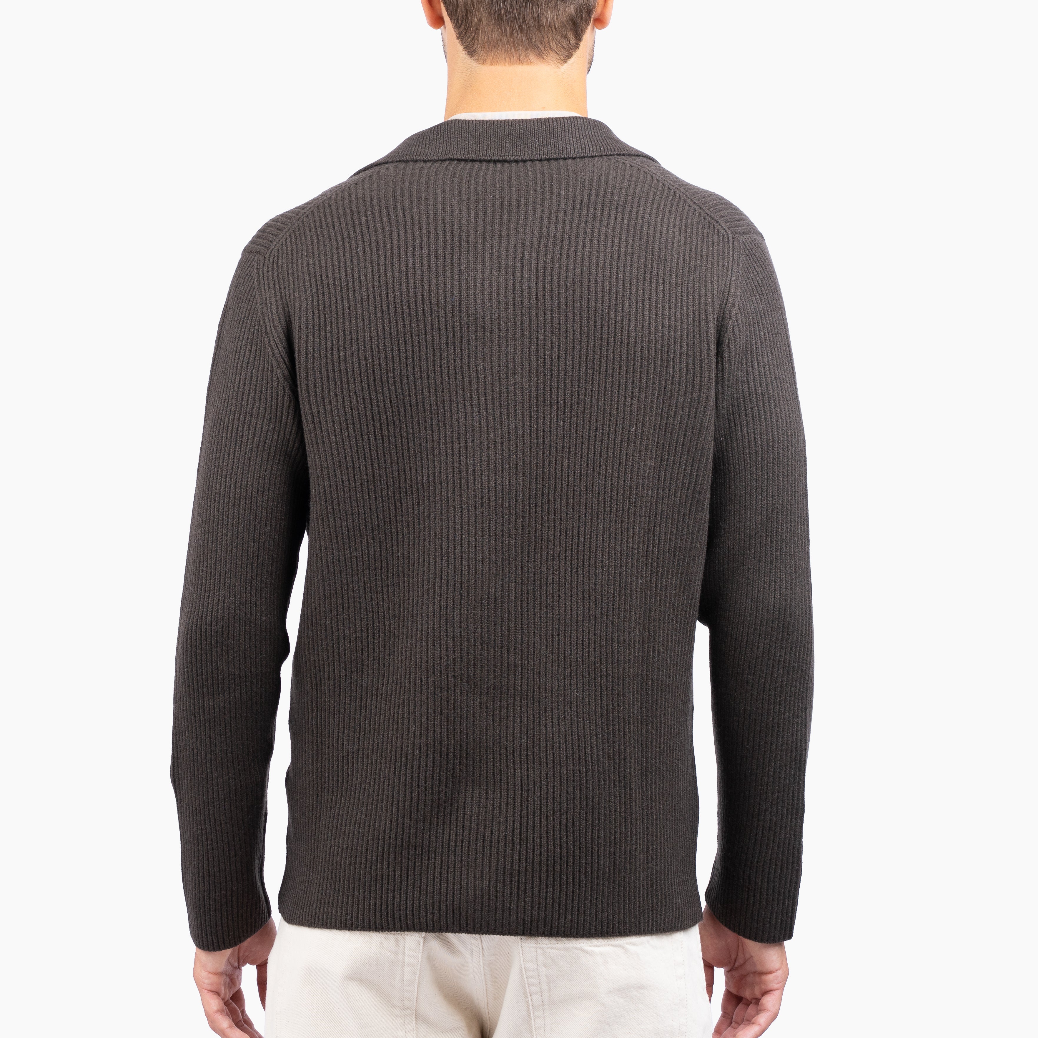 Gran Sasso Gebreid Knoopvest Bruin | Cashmere Lana