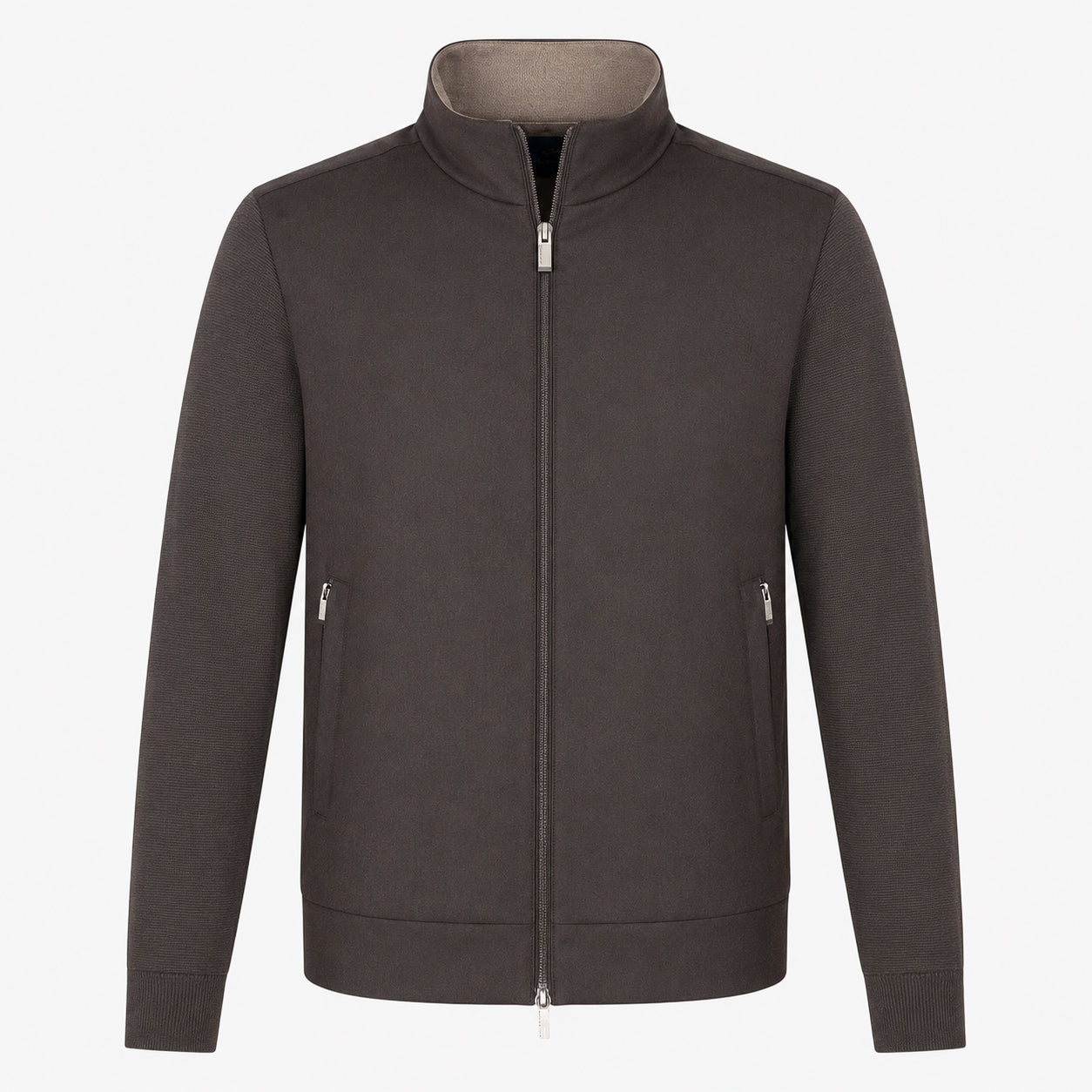 Paul & Shark Hybride Vest Bruin | Loro Piana Rain System®