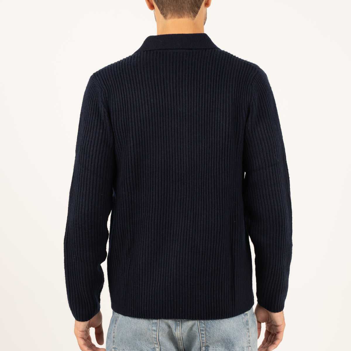 SEVEN DIALS Gebreid Vest met Knopen Blauw | Boston