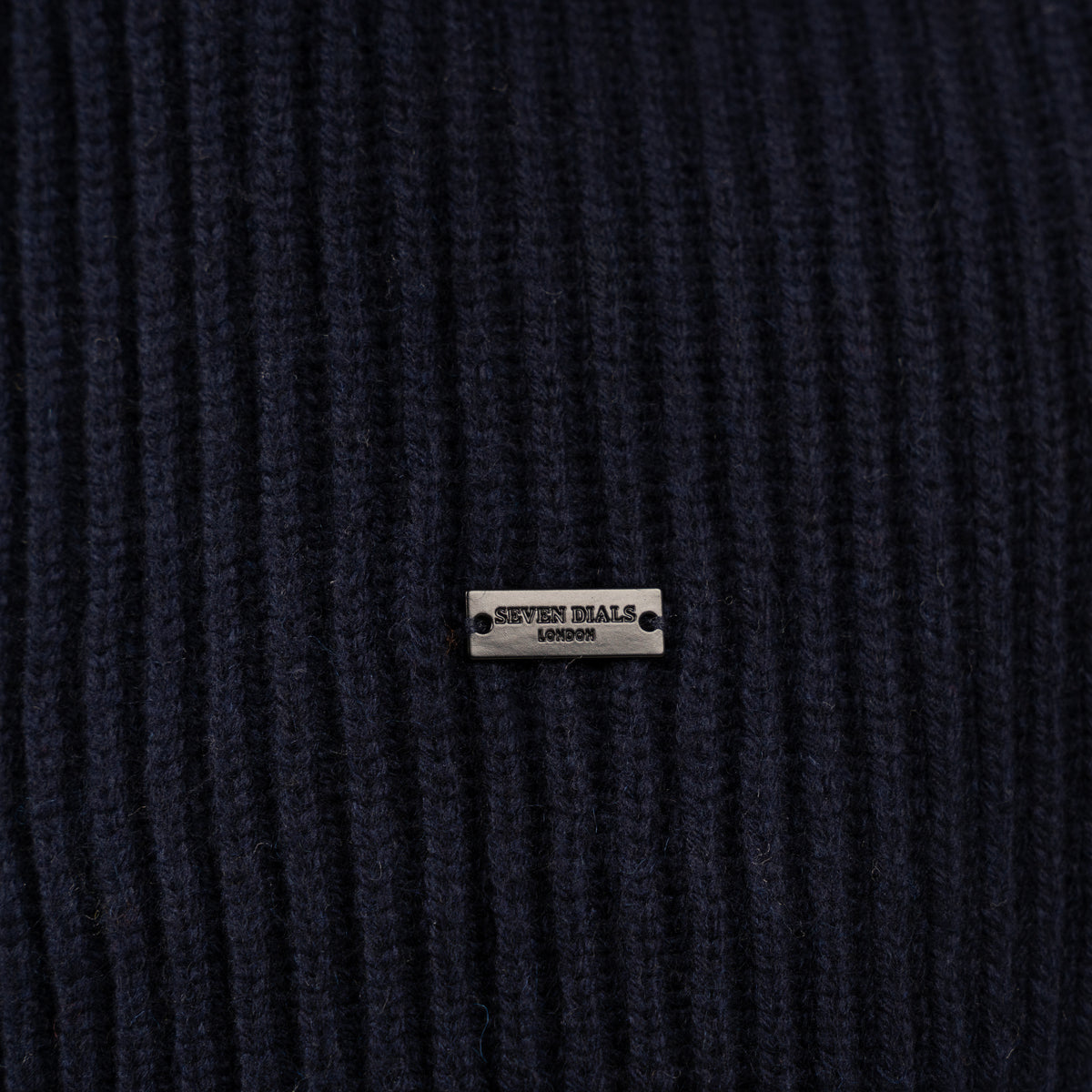 SEVEN DIALS Gebreid Vest met Knopen Blauw | Boston