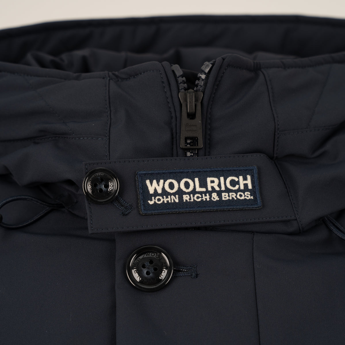 Woolrich Jack Blauw | Stretch Hybrid Mix