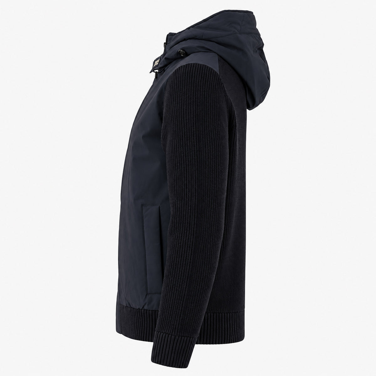 Woolrich Jack Blauw | Stretch Hybrid Mix