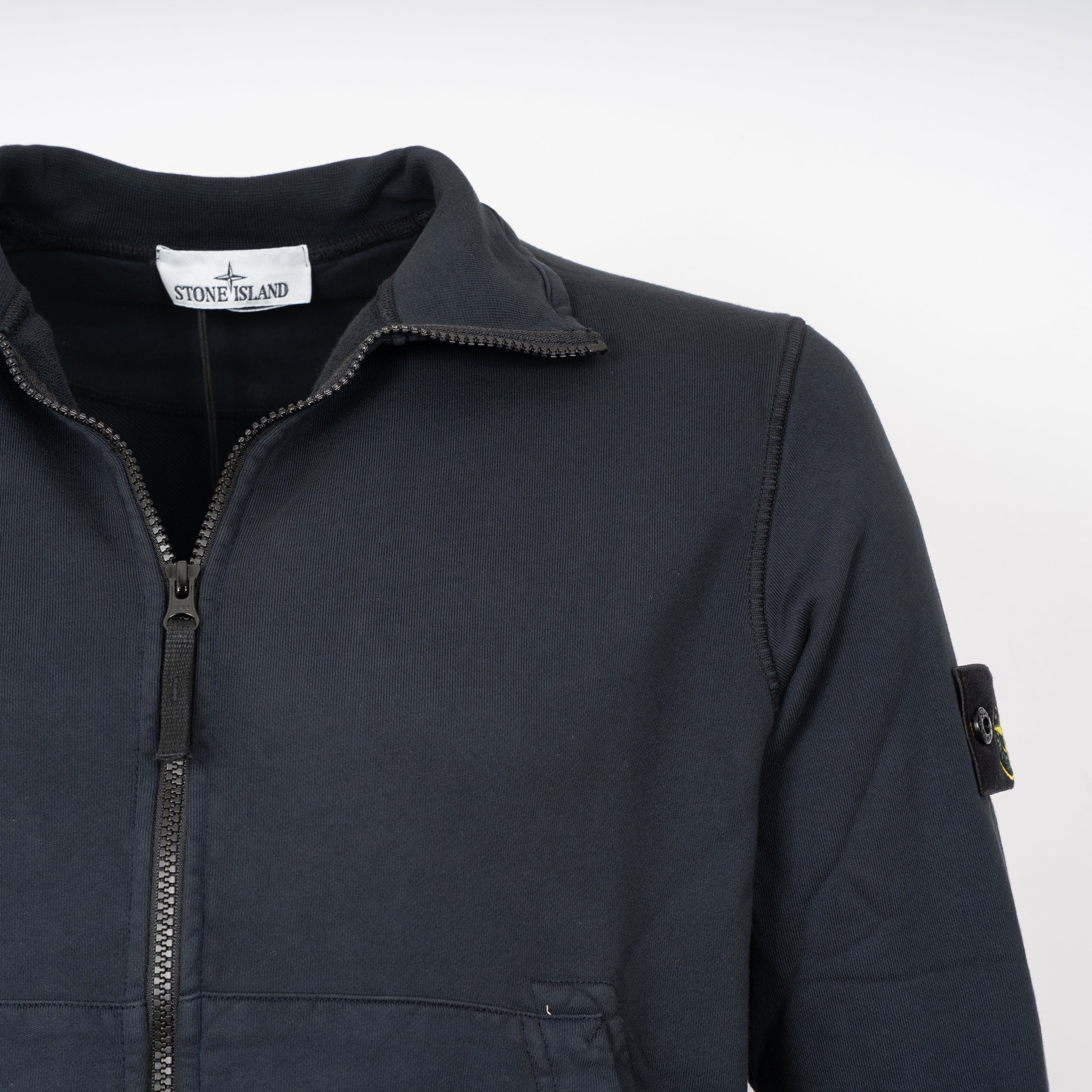 Stone Island Vest Blauw | Organic Cotton Fleece