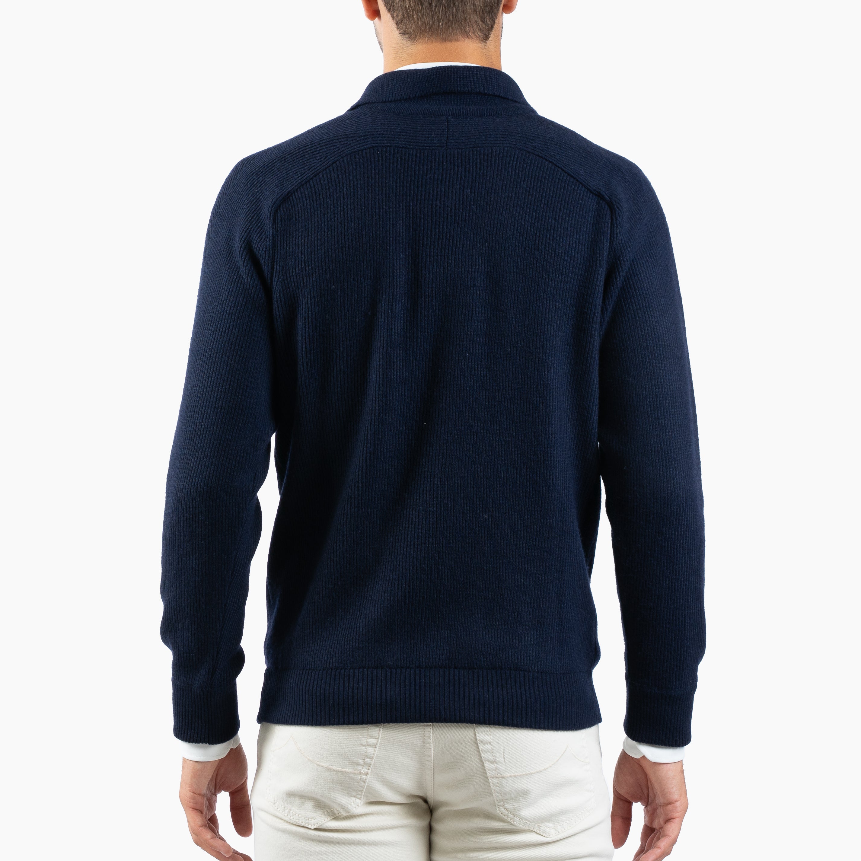Maurizio Baldassari Overshirt Blauw | Chevron Details Blouson