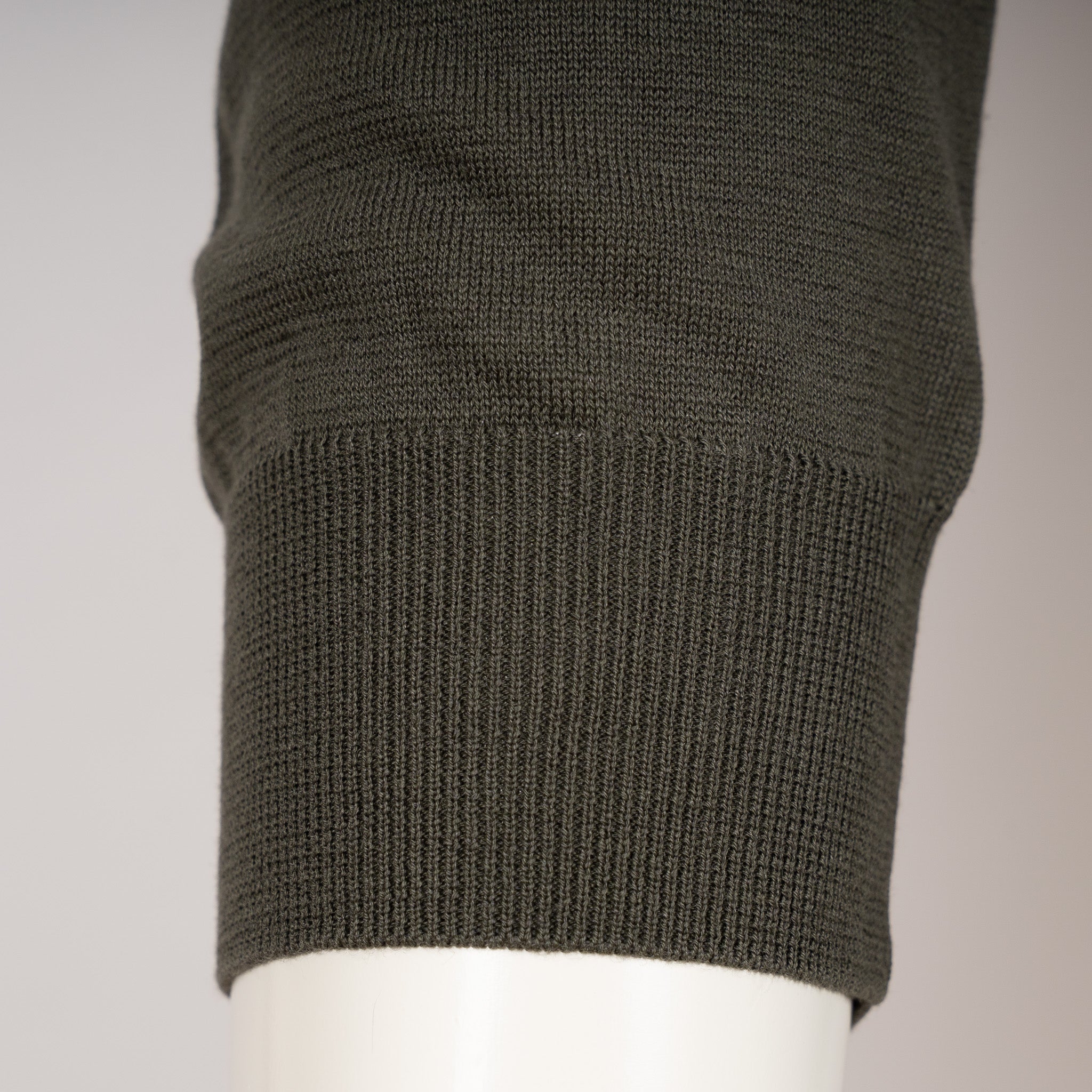 Zanone Polo Lange Mouw Groen | Cotton & Silk