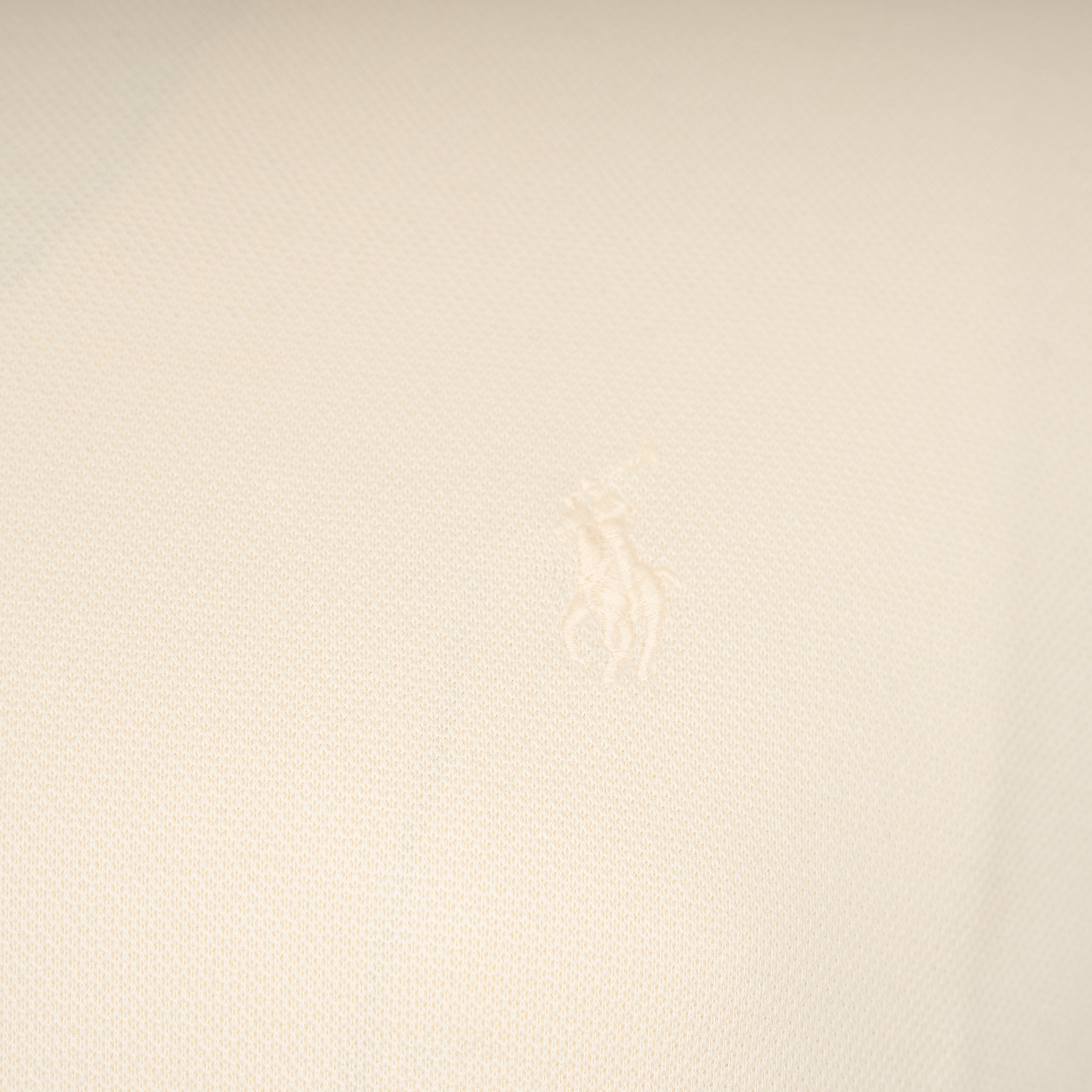 Ralph Lauren Gebreide Trui met Rits Crème | Double-Knit