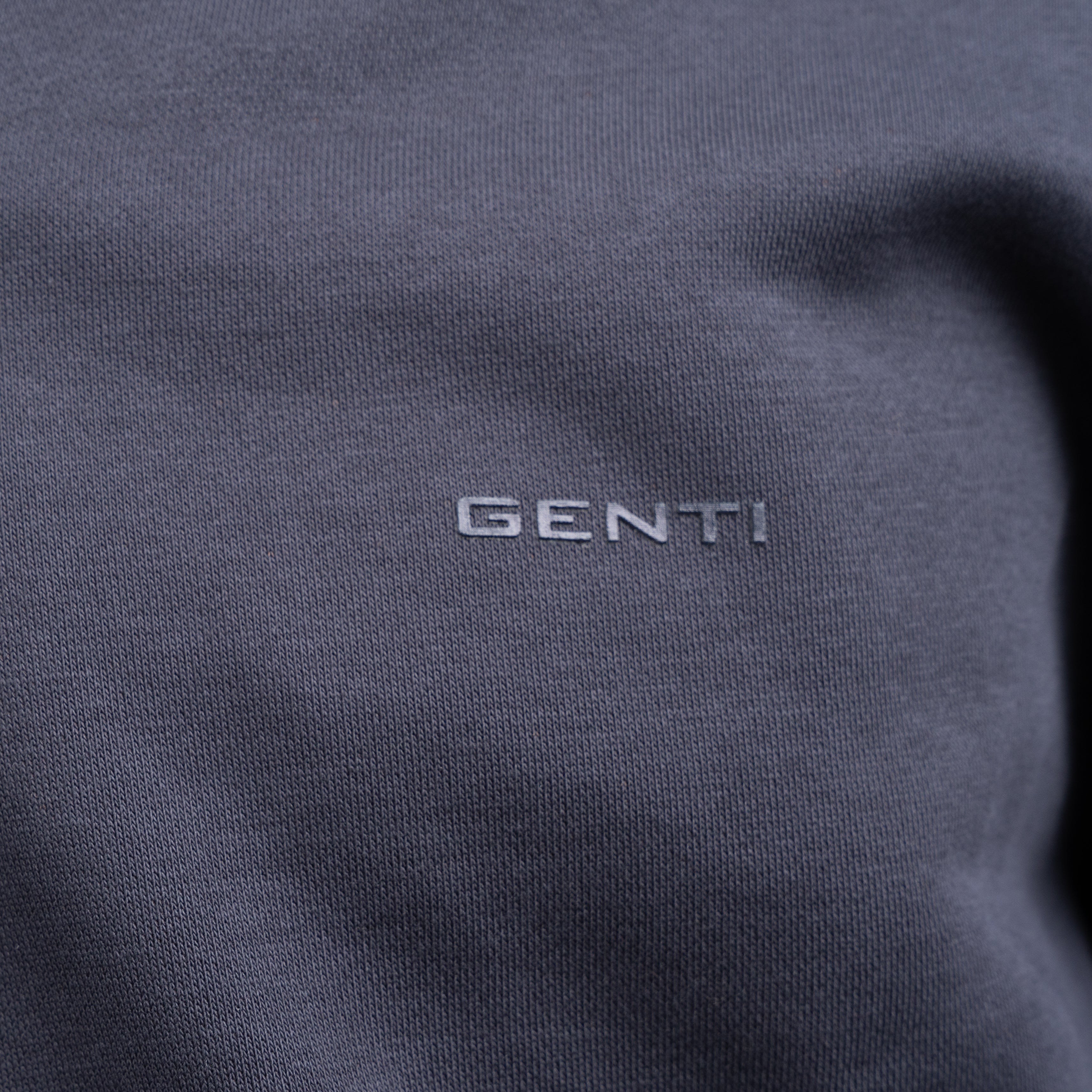 Genti Sweater met Rits Blauw | Cotton