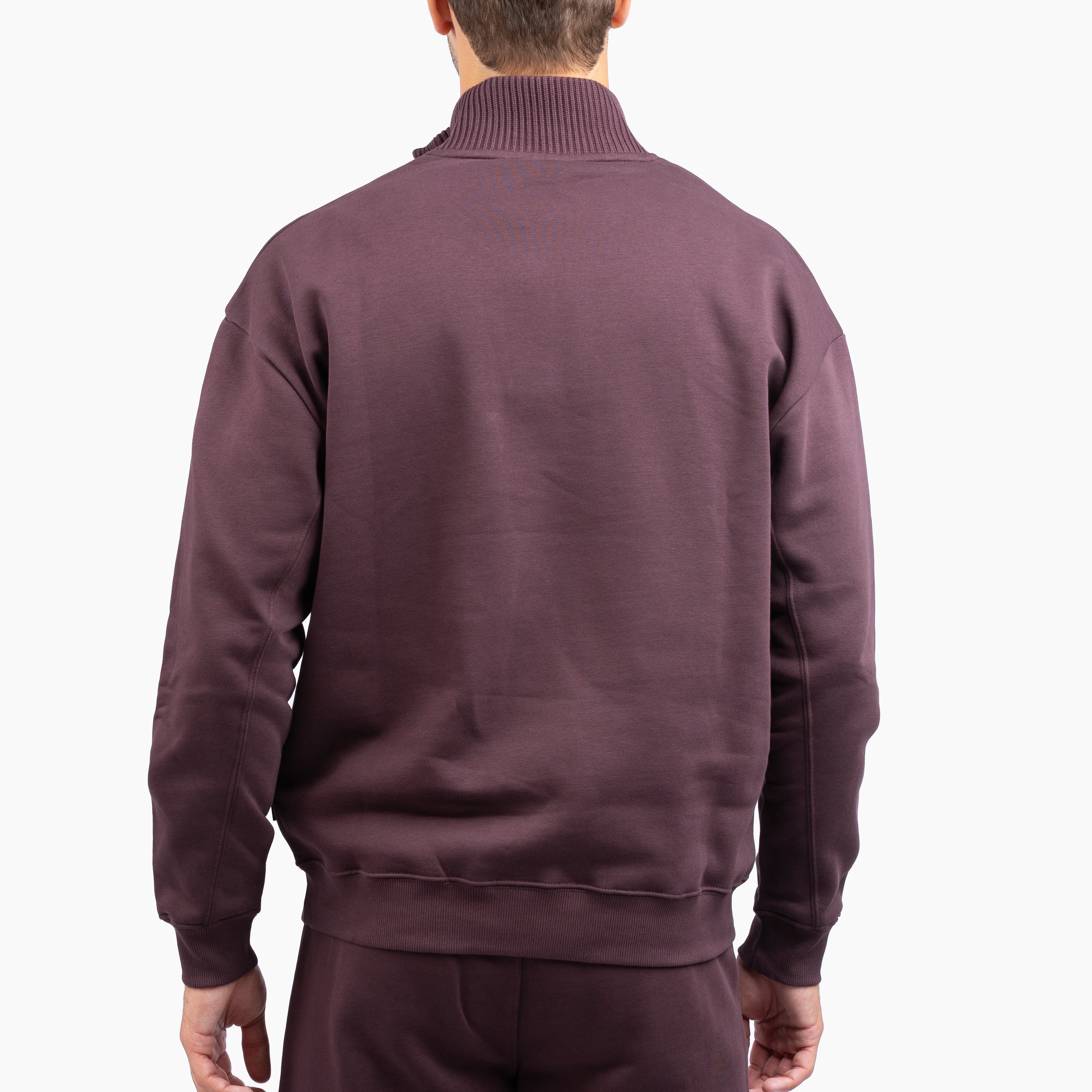 Genti Sweater met Rits Rood | Cotton