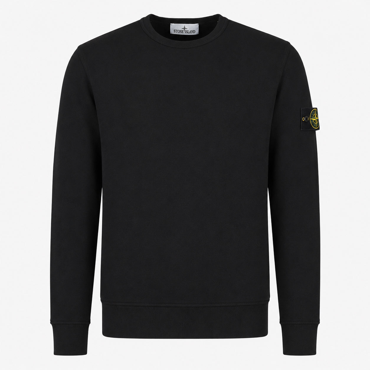 Stone Island Sweater Zwart | Organic Cotton Fleece