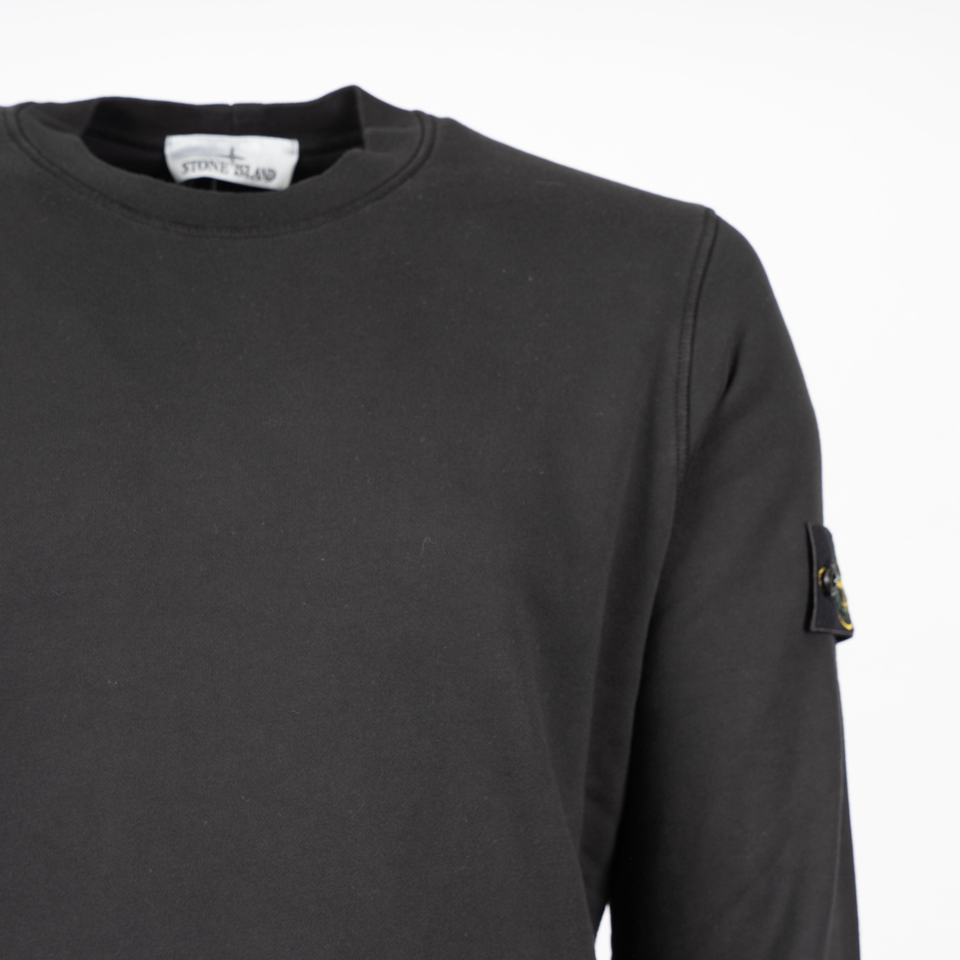 Stone Island Sweater Zwart | Organic Cotton Fleece