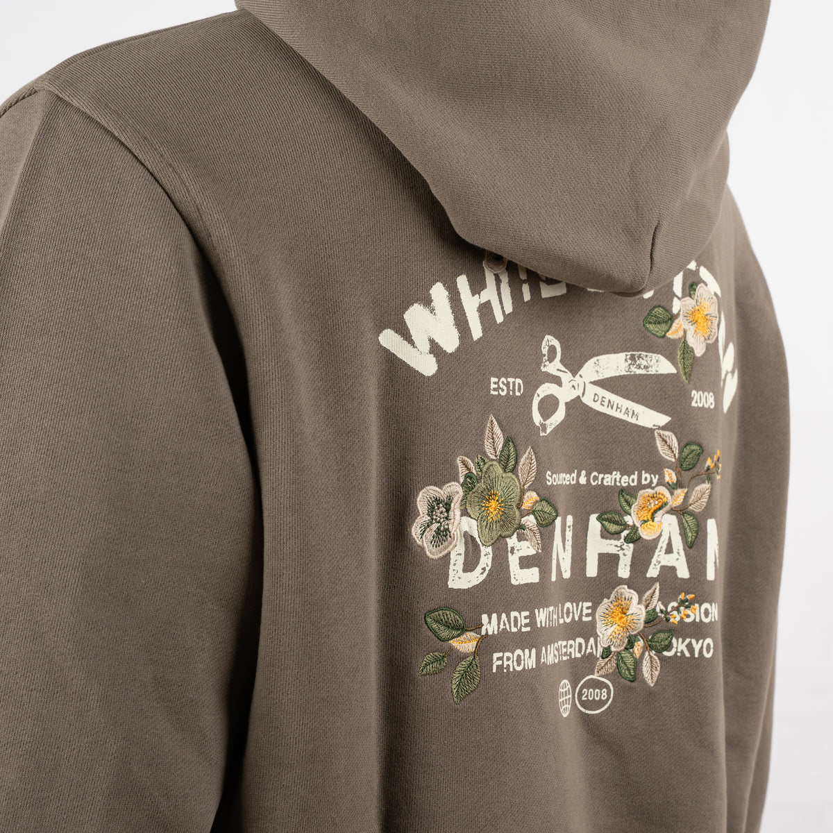 Denham Sweater met Backprint Grijs | Blossom