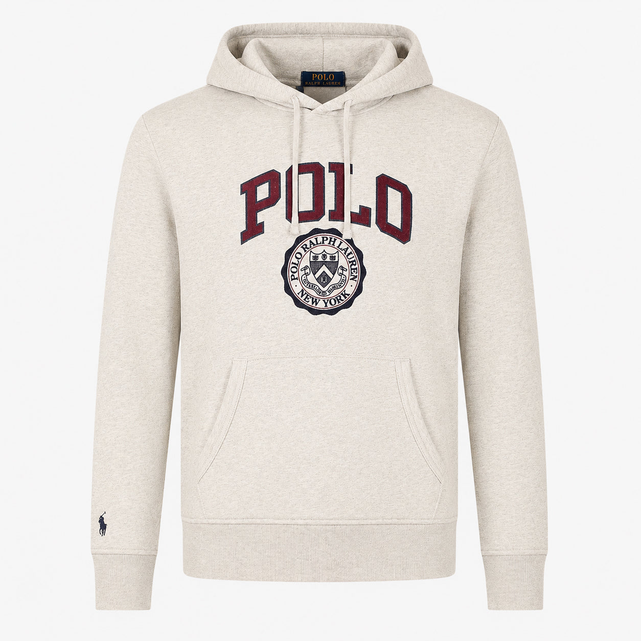 Ralph Lauren Hoodie Lichtgrijs | Logo Fleece