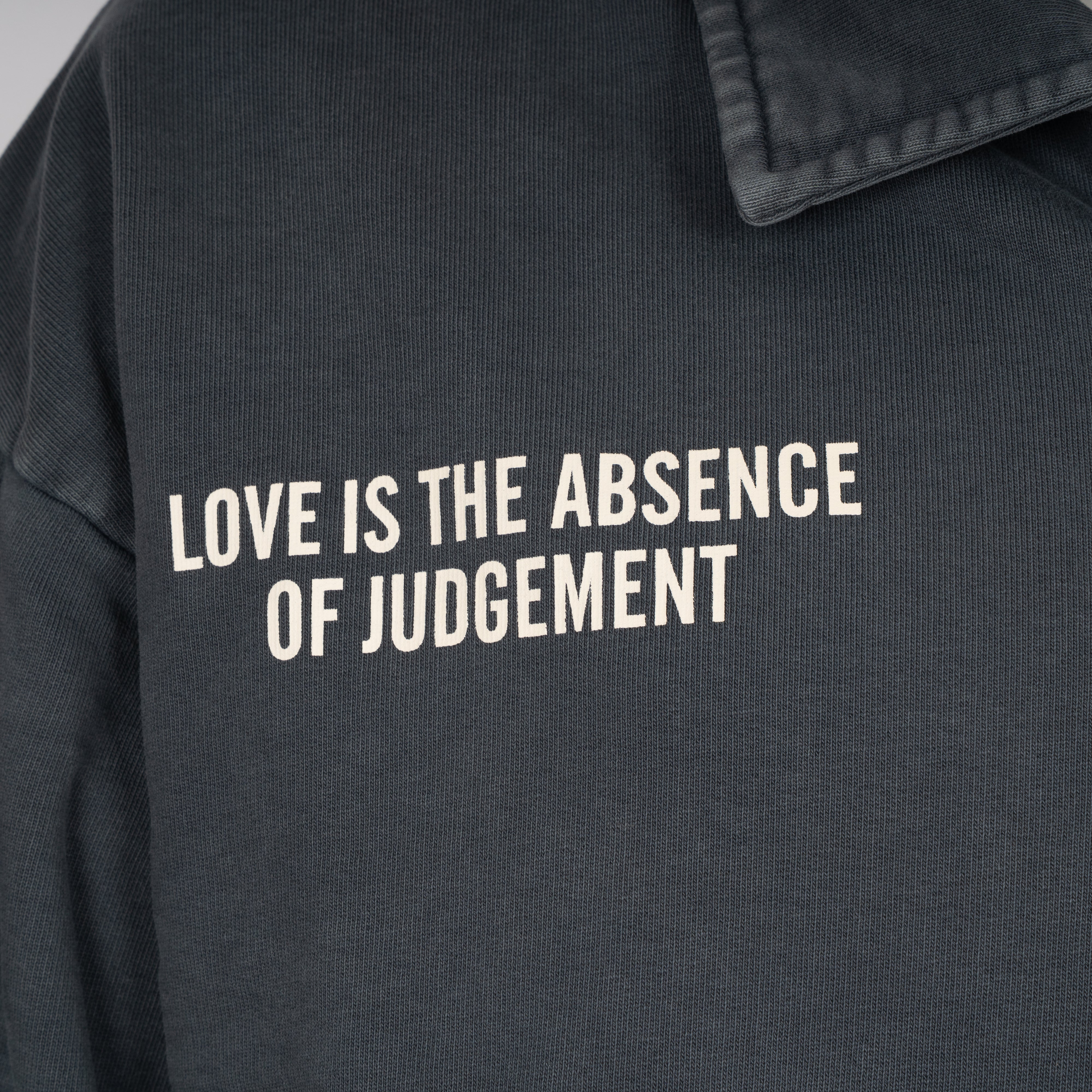 Hopeium Polo Sweater Verwassen Grijs | Football Gandhi