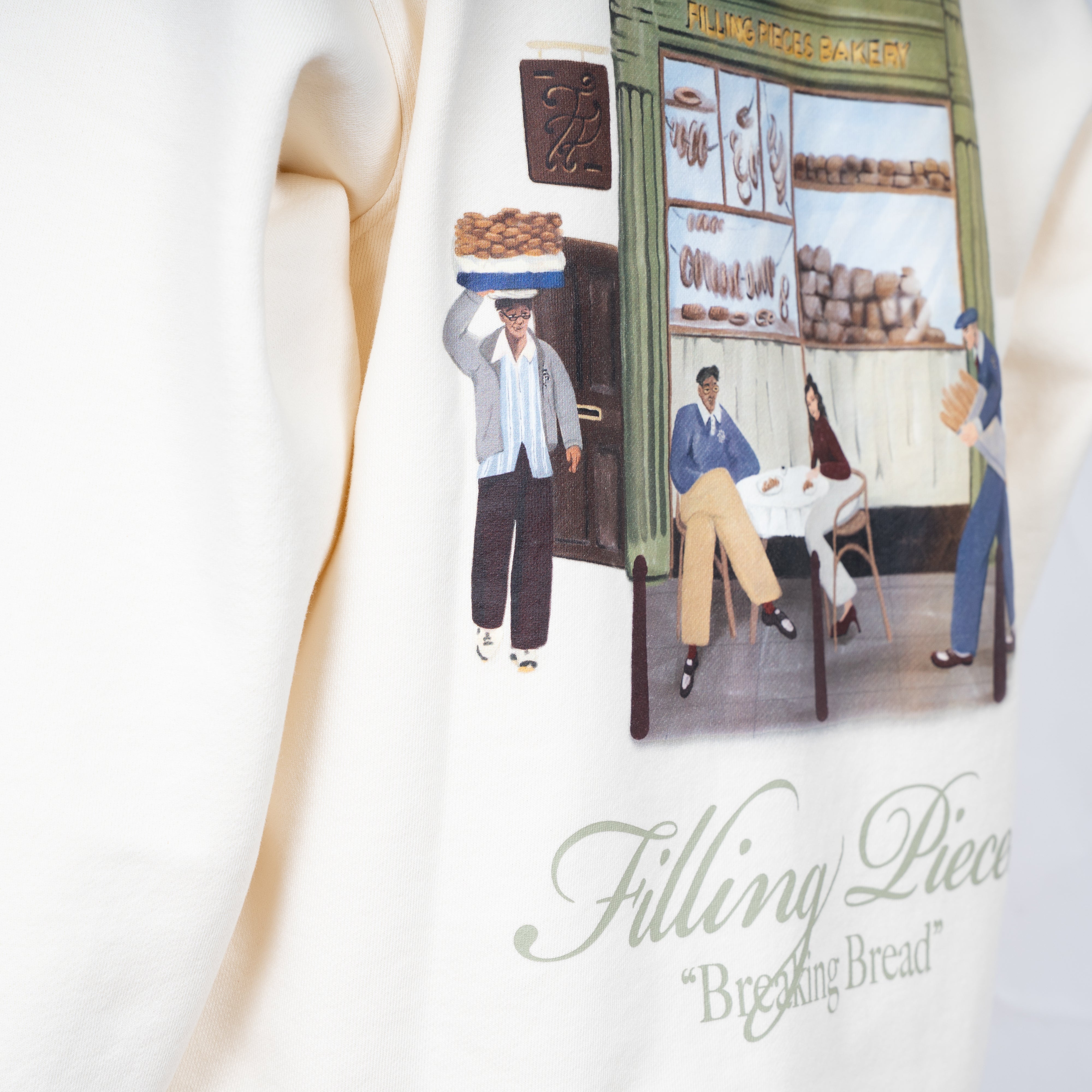 Filling Pieces Sweater Backprint Crème | Bakery