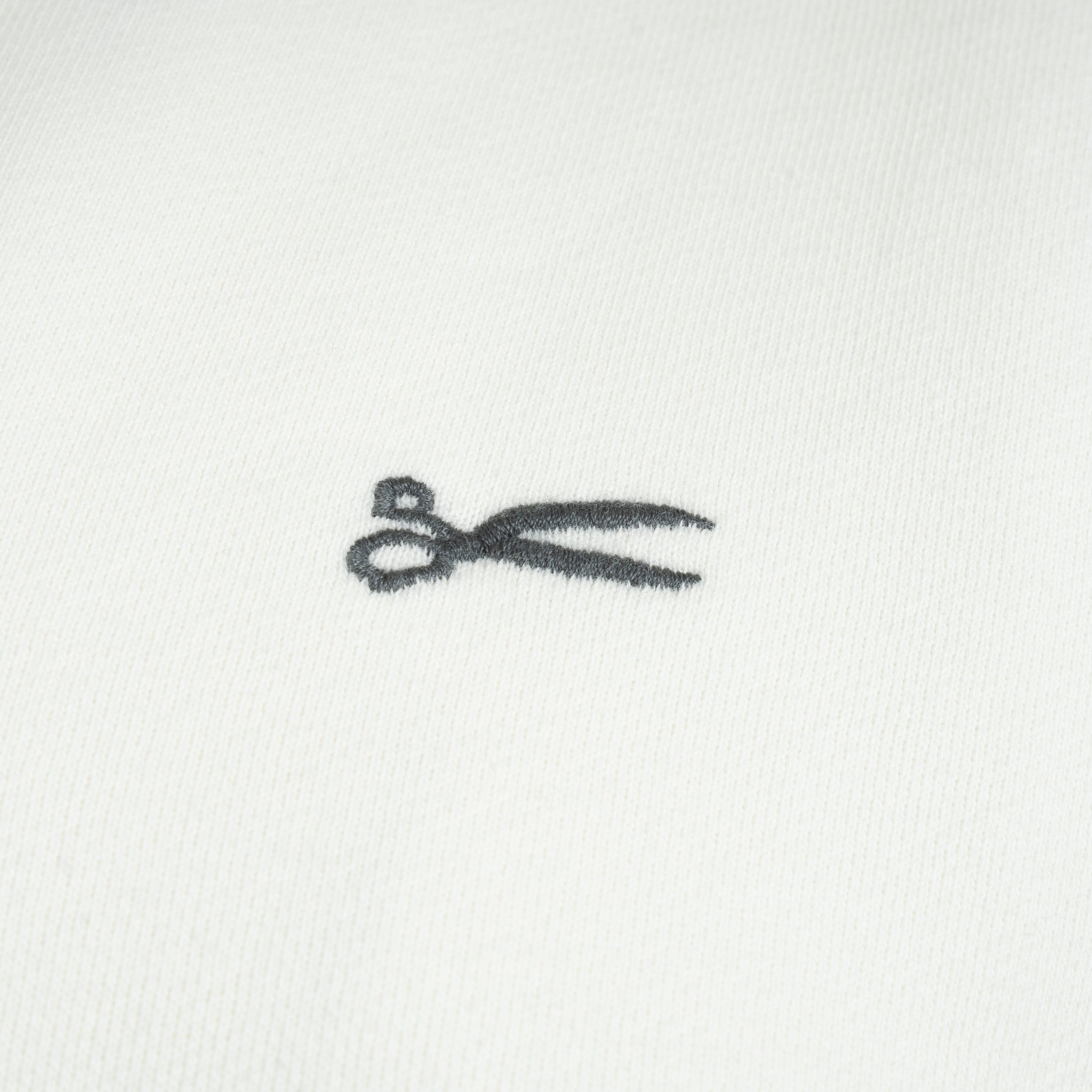 Denham - Sweater met Rits Creme | Scissor Half Zip