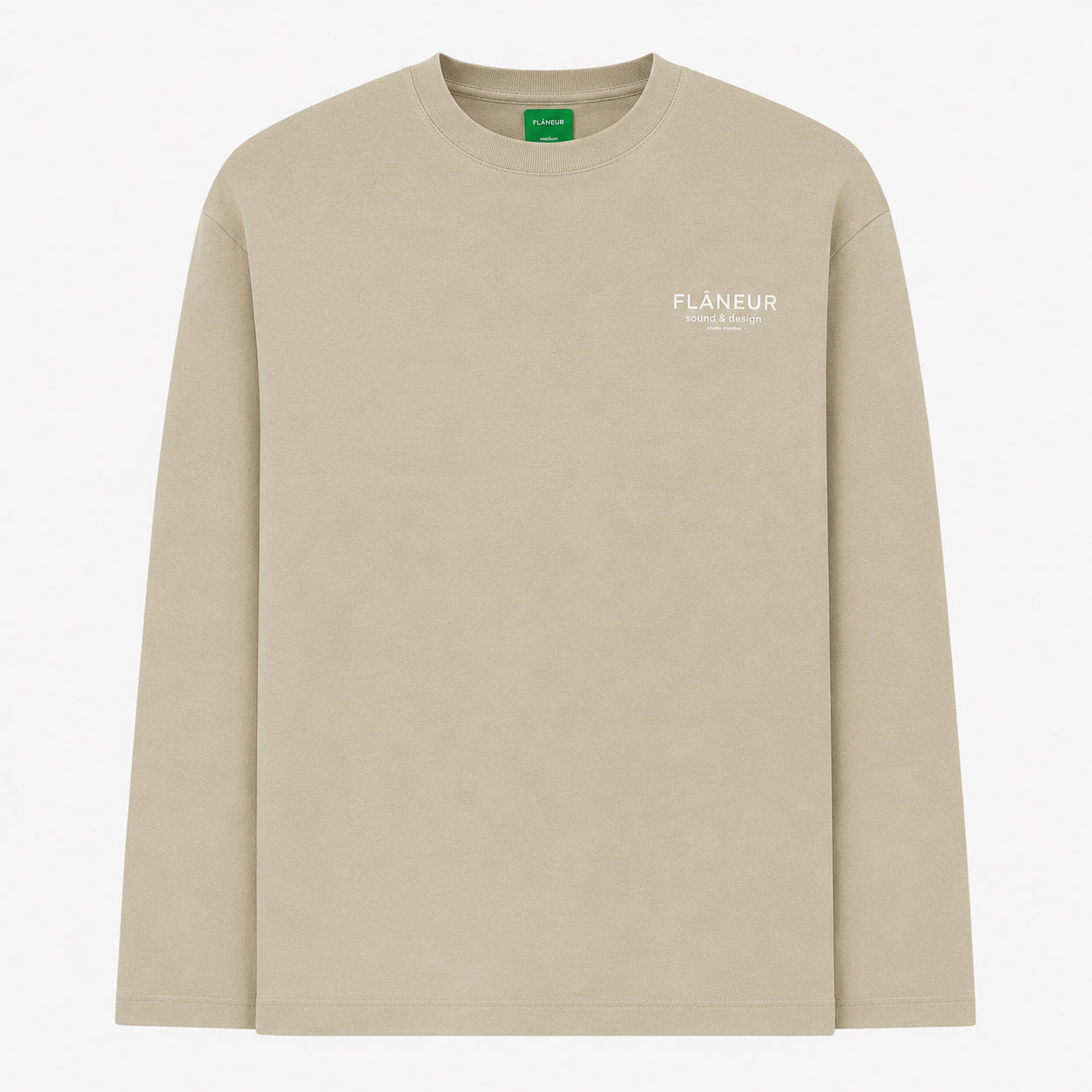 Flaneur Longsleeve Beige | Sound & Design Studio Member