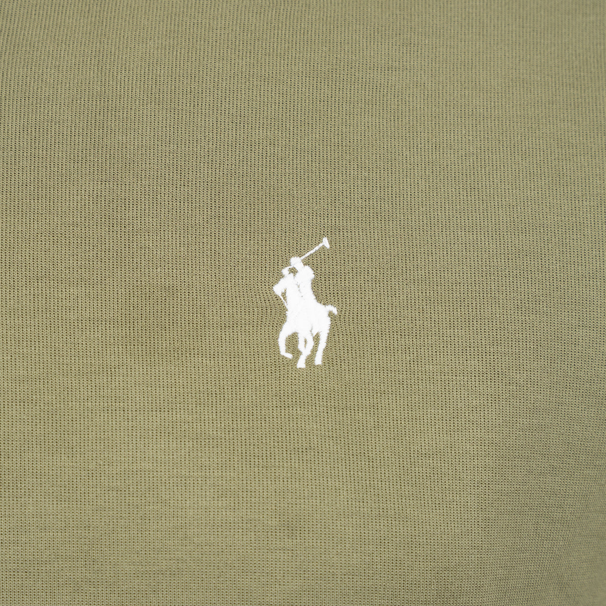 Ralph Lauren Sweater met Rits Groen | Double-Knit